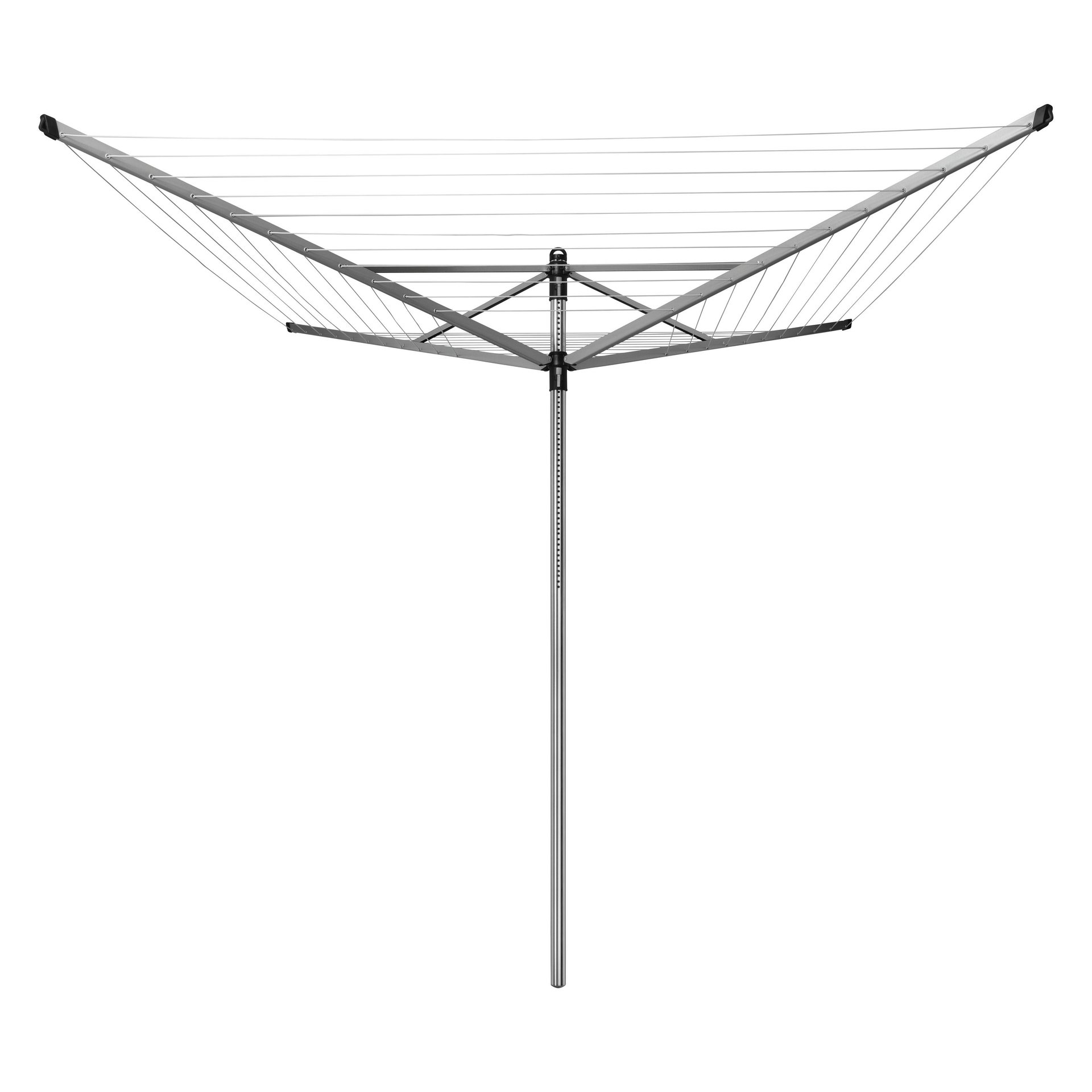Stendibiancheria da esterno ad ombrello in alluminio L 189 cm grigio / argento