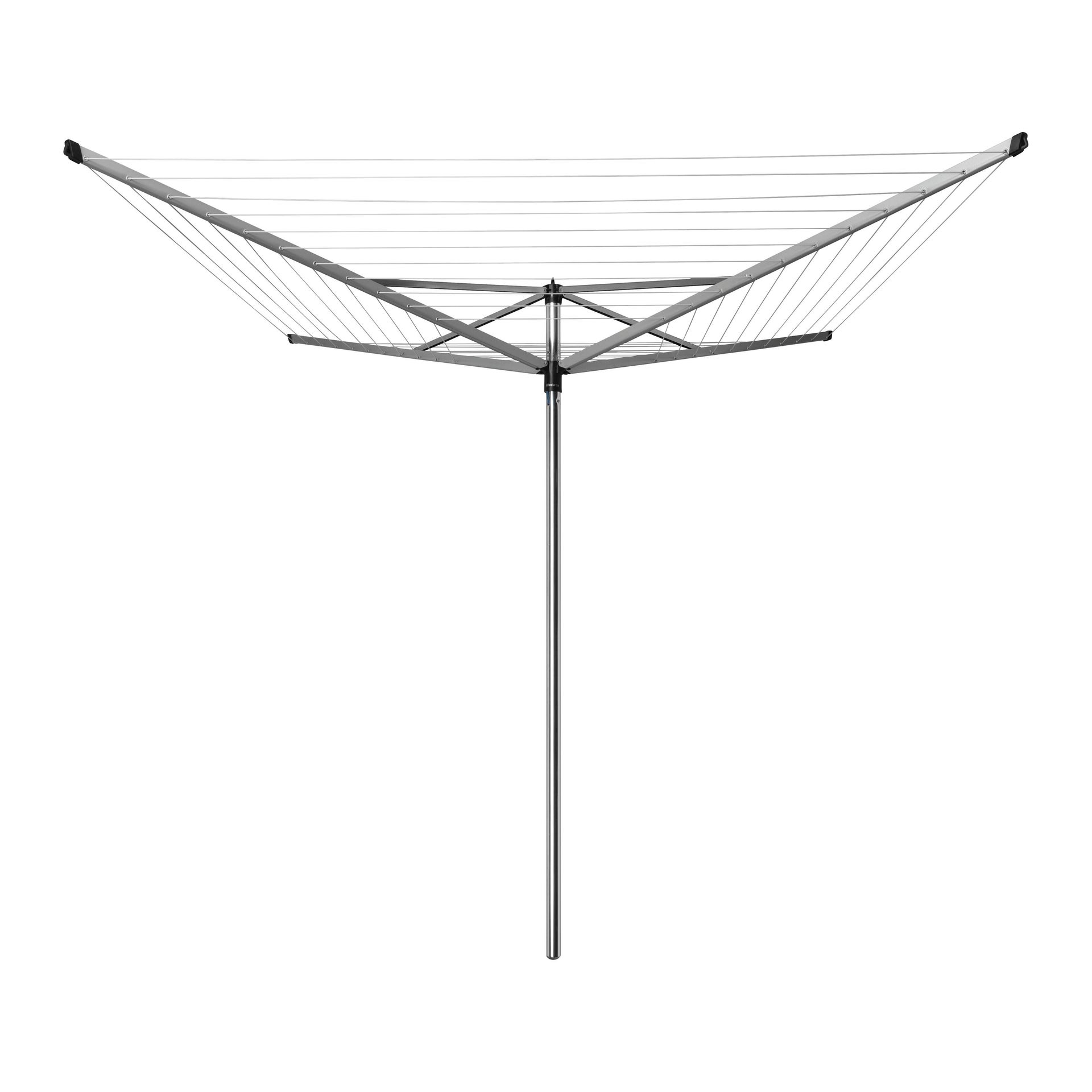 Stendibiancheria da esterno ad ombrello in alluminio L 189 cm grigio / argento