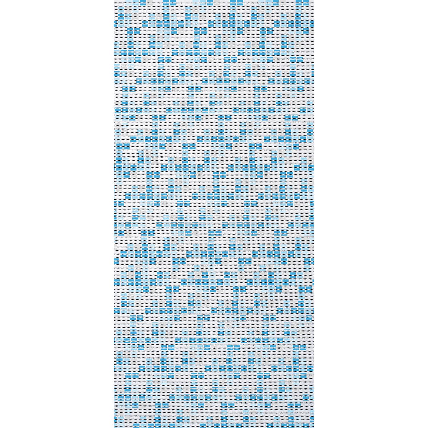 Tenda doccia Mosaico in vinile blu L 120 x H 200 cm