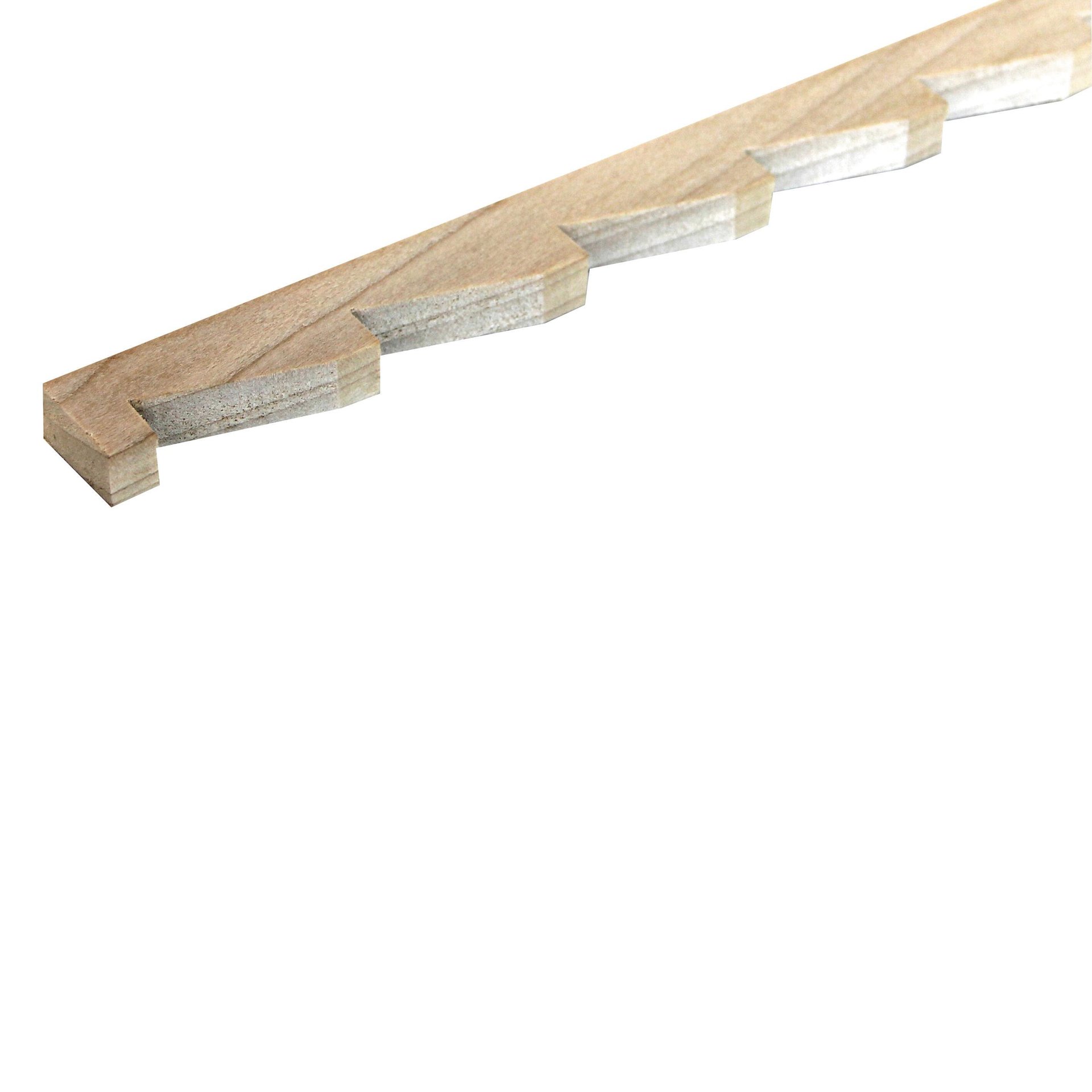 Listello piallato toulipier 3 m x 20 mm, Sp 11 mm