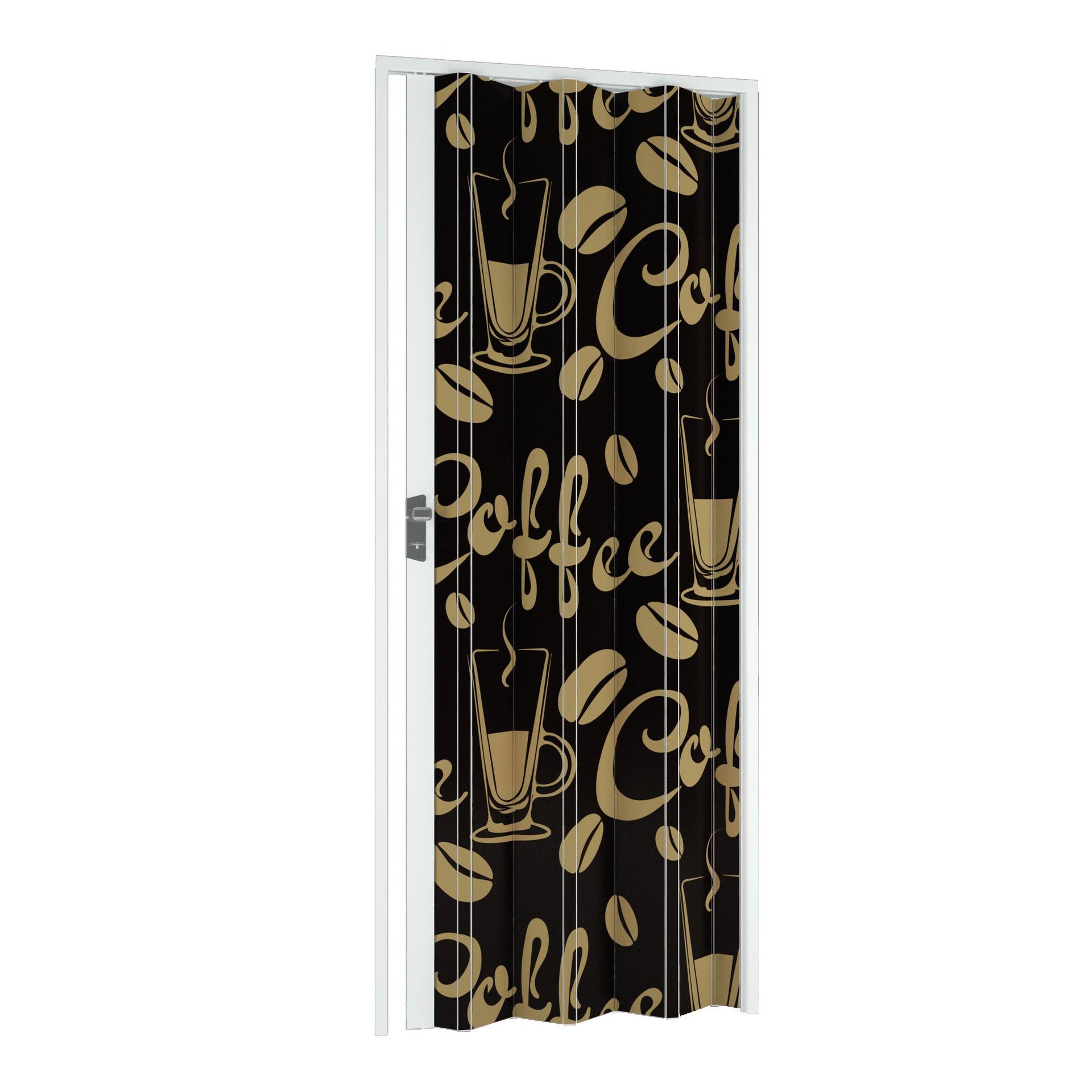 Porta a soffietto Coffee in pvc multicolore L 115 x H 214 cm