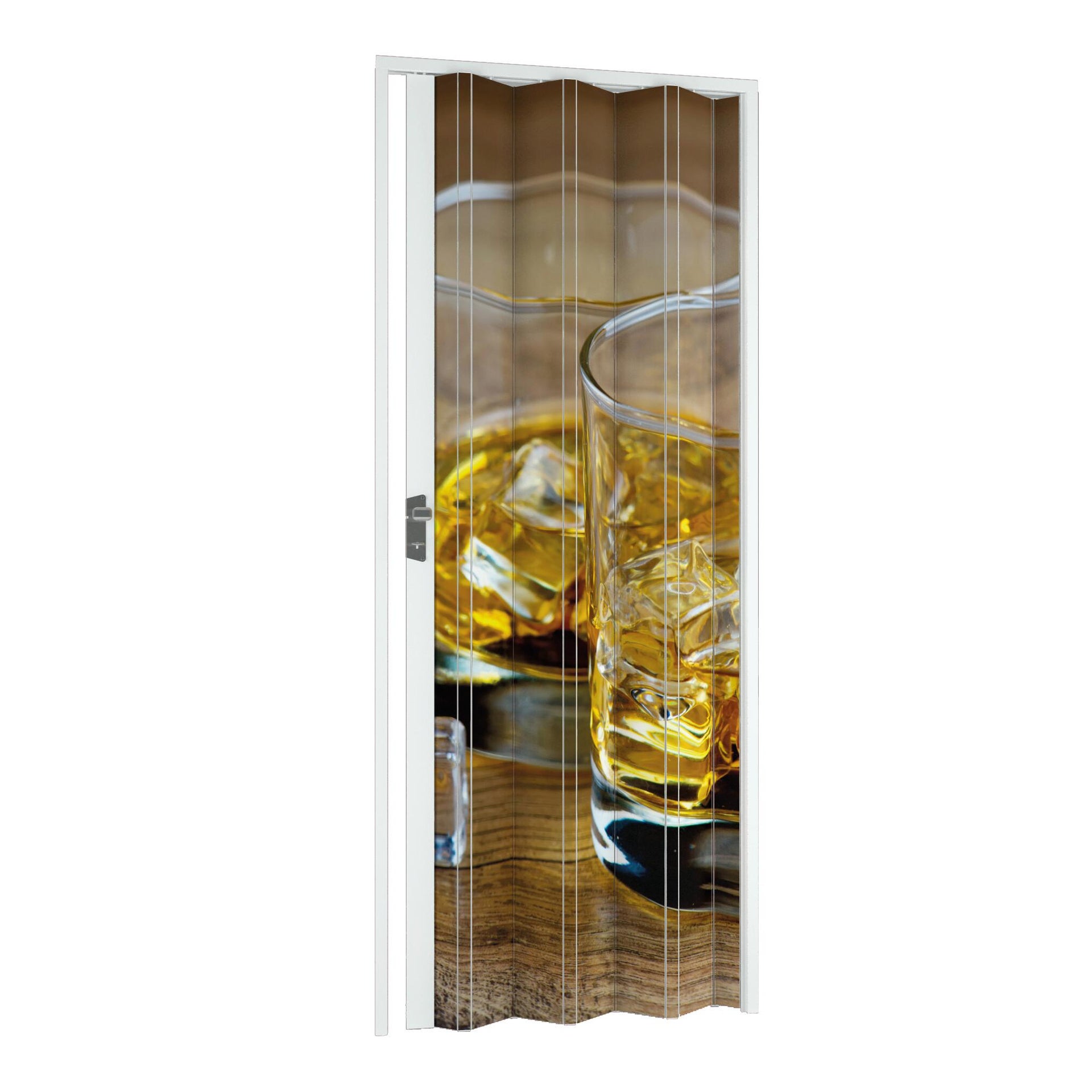 Porta a soffietto Drink in pvc multicolore L 102 x H 214 cm