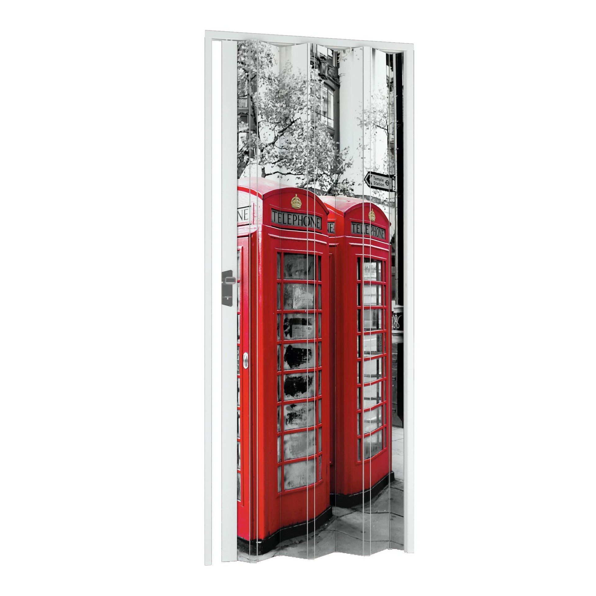 Porta a soffietto London in pvc multicolore L 102 x H 214 cm