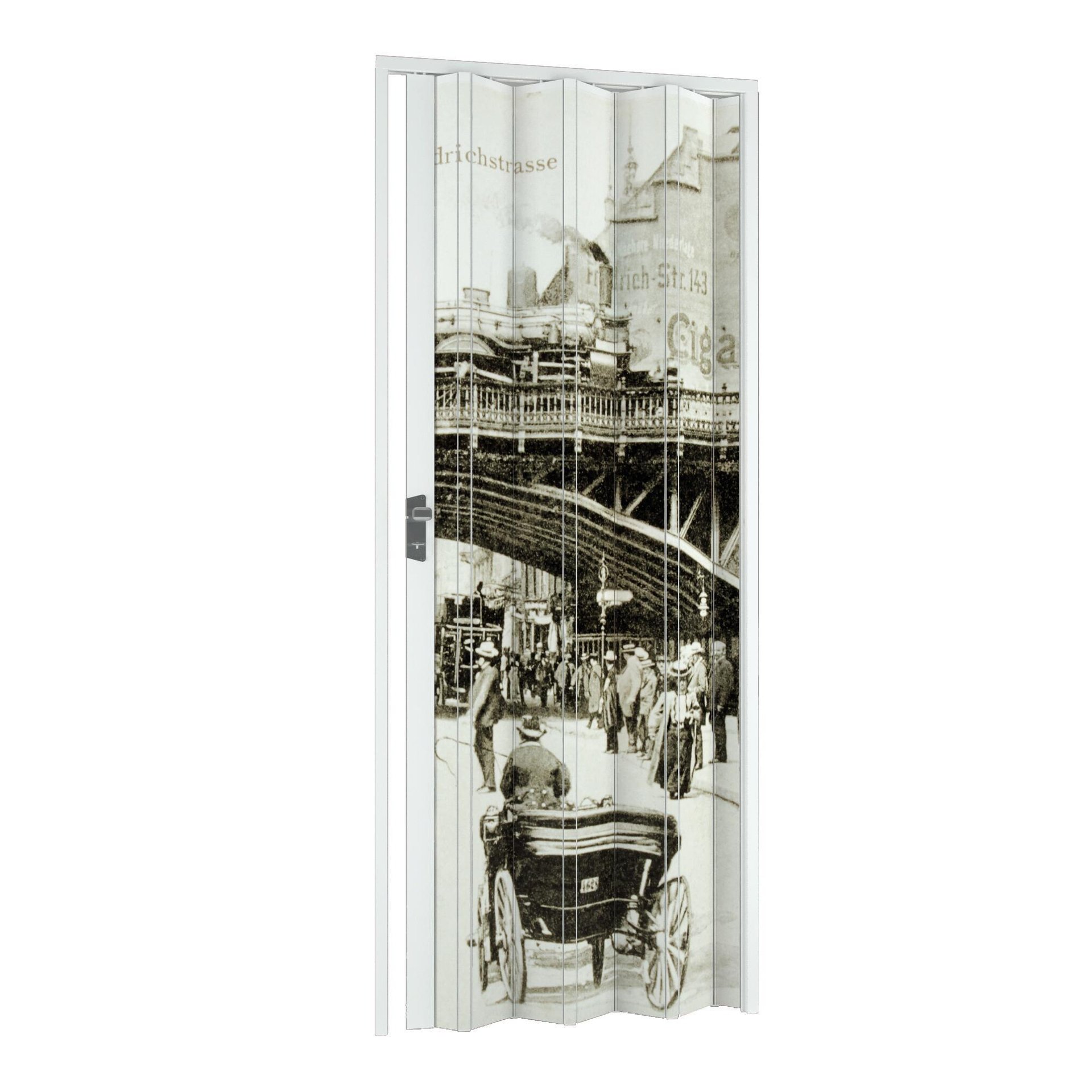 Porta a soffietto Vintage in pvc multicolore L 102 x H 214 cm
