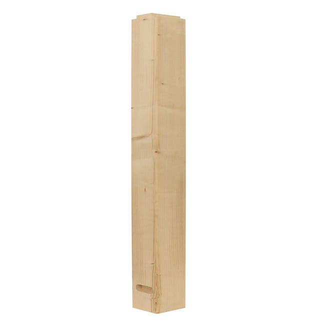 Pilastro in legno marrone L 106.4 x H 7 cm - 1