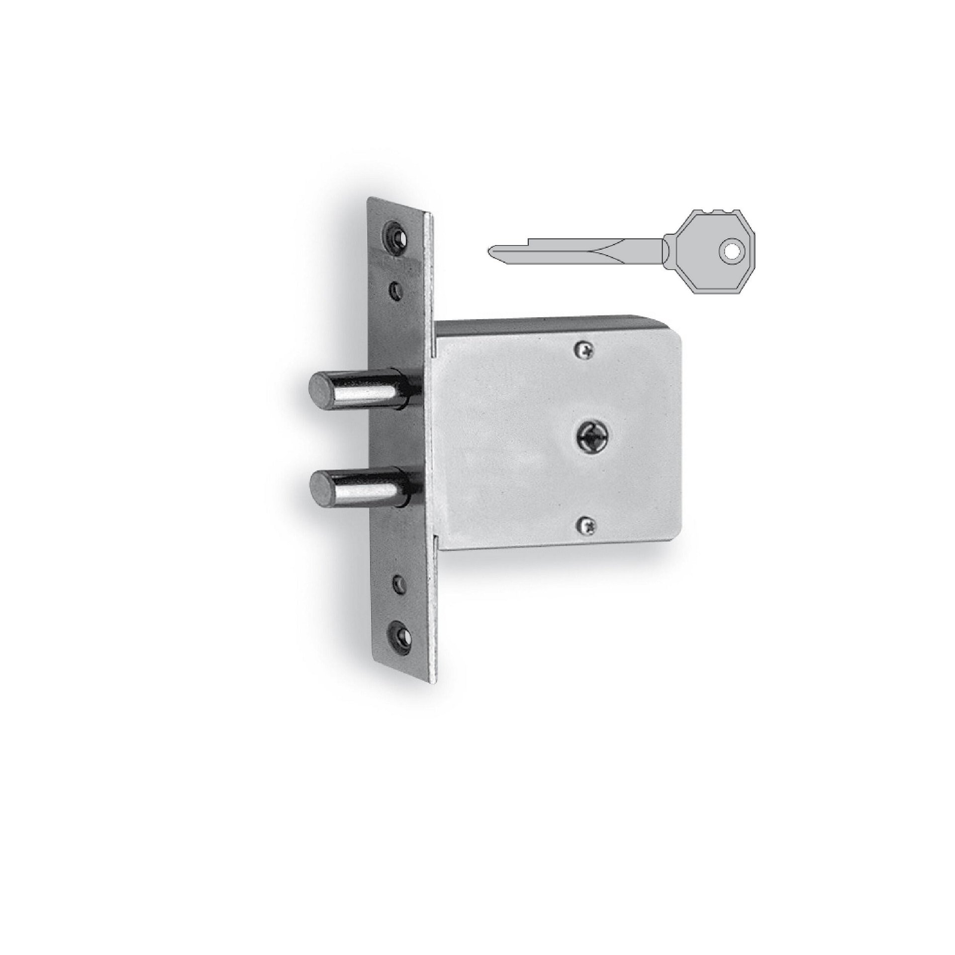 Serratura a incasso interasse 67 mm