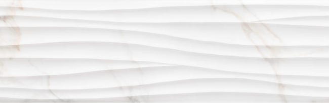 Piastrella per rivestimenti Marmorea Abaco Cal 31.5 x 100 cm sp. 8.7 mm bianco - 1