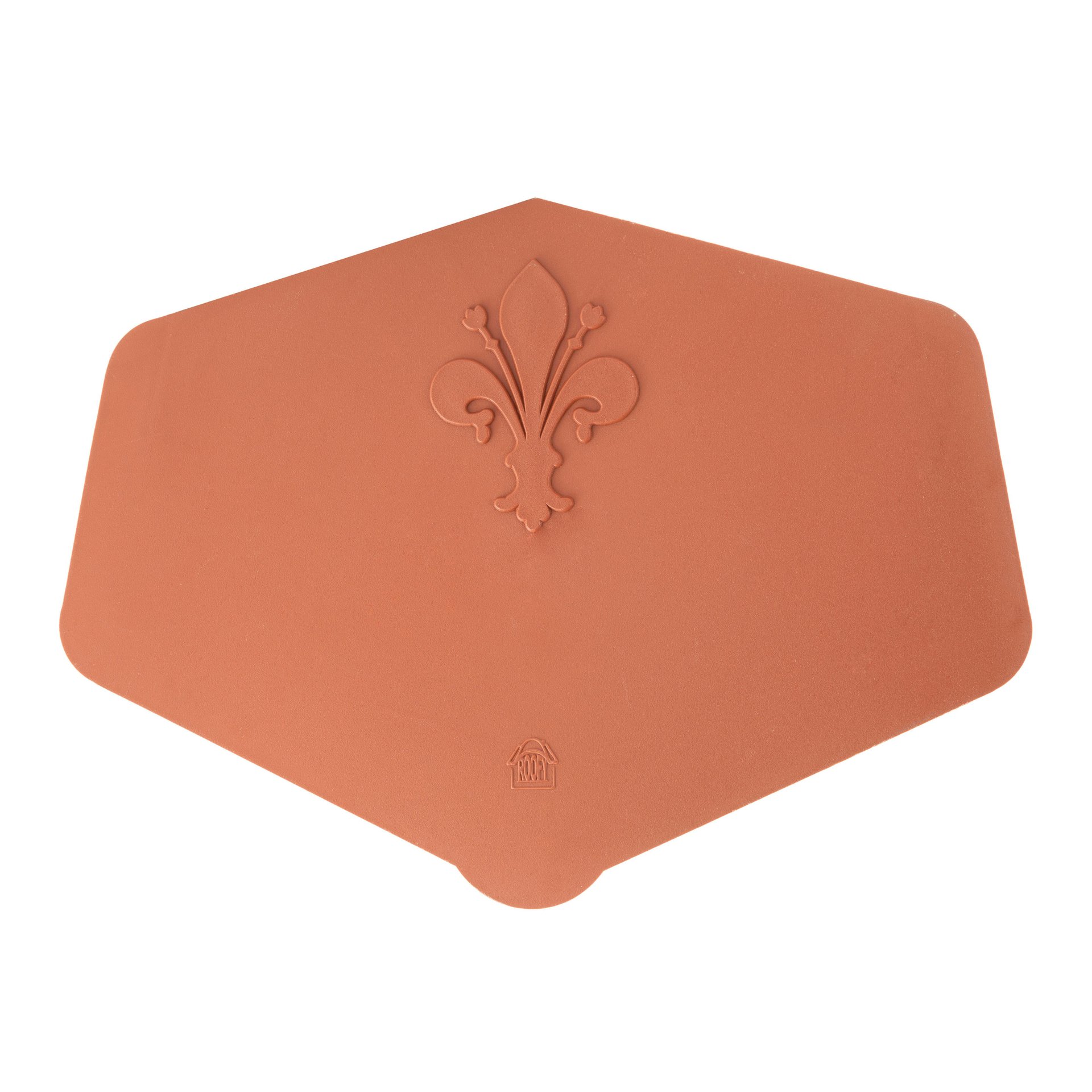 Finale di colmo in polipropilene 25 x 25 cm terre volterrane