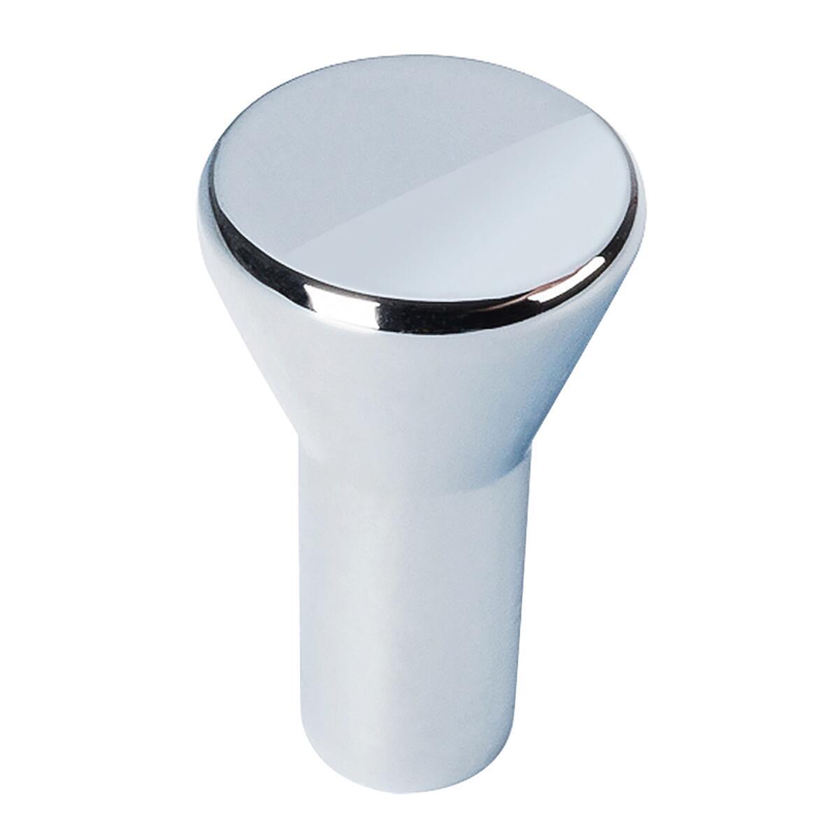 Pomolo per mobile in zama grigio / argento cromato Ø 15 mm