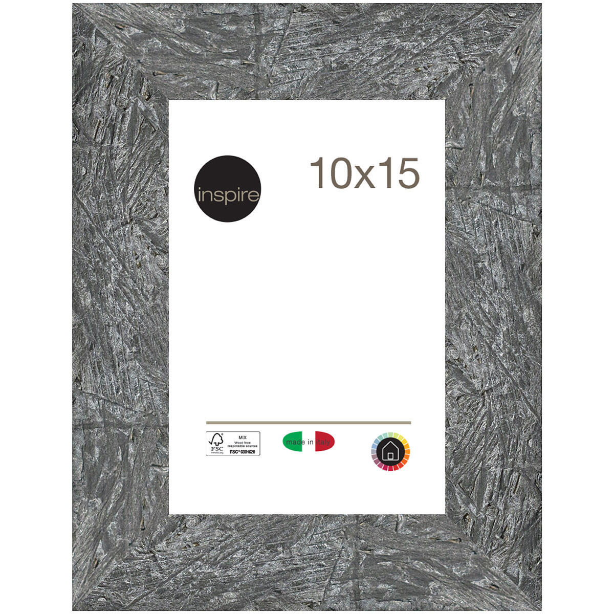 Cornice 50° Anniversario Portafoto in Argento Smaltato cm 18x24