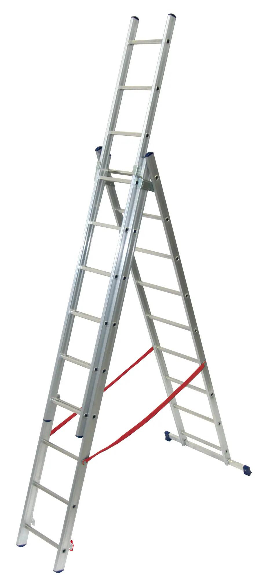 Scala a sfilo FACAL Stilo 3 rampe in alluminio 3x9 gradini per lavori fino a 6.8 m