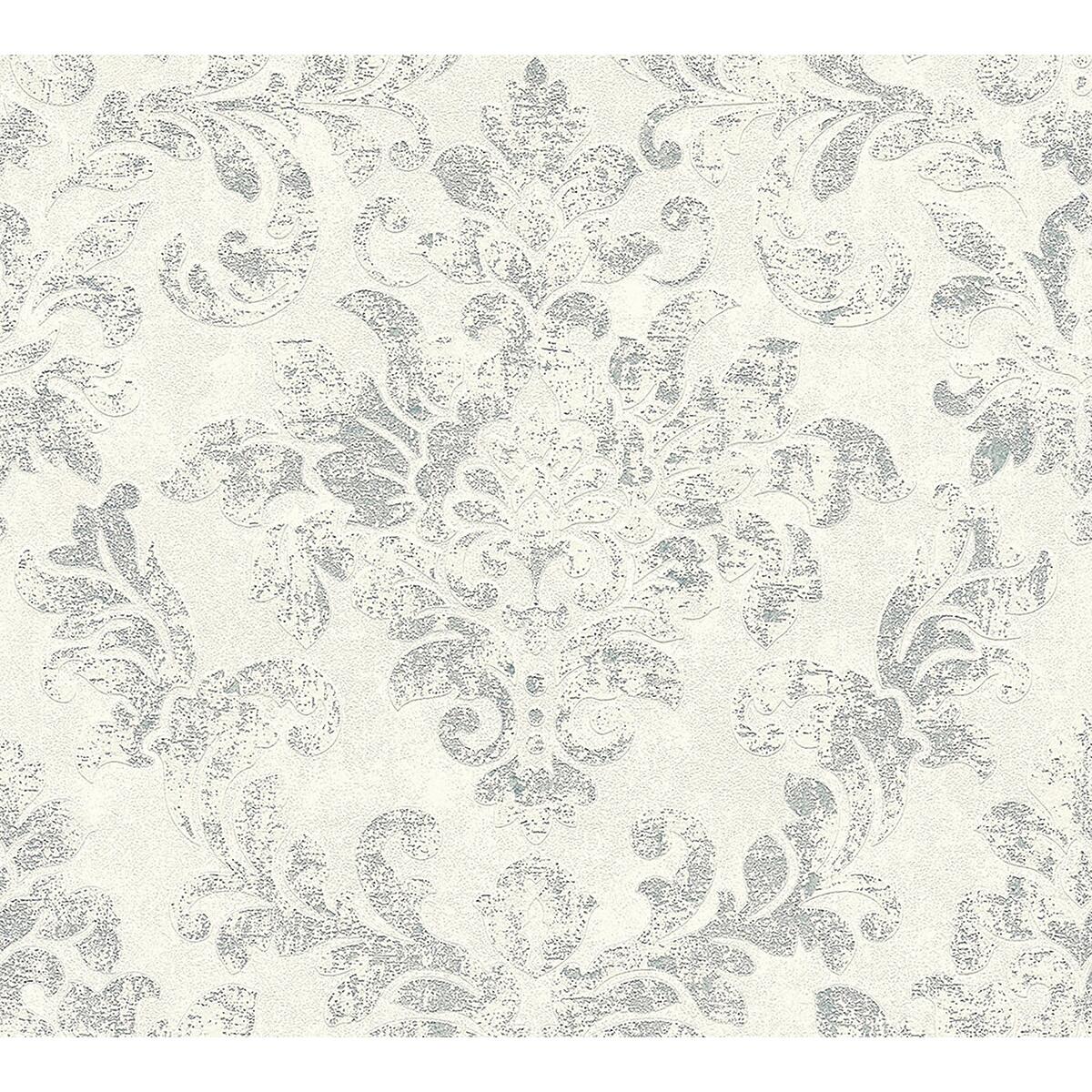 Carta da parati Newstudio Ellis grigio, 53 cm x 10.05 m
