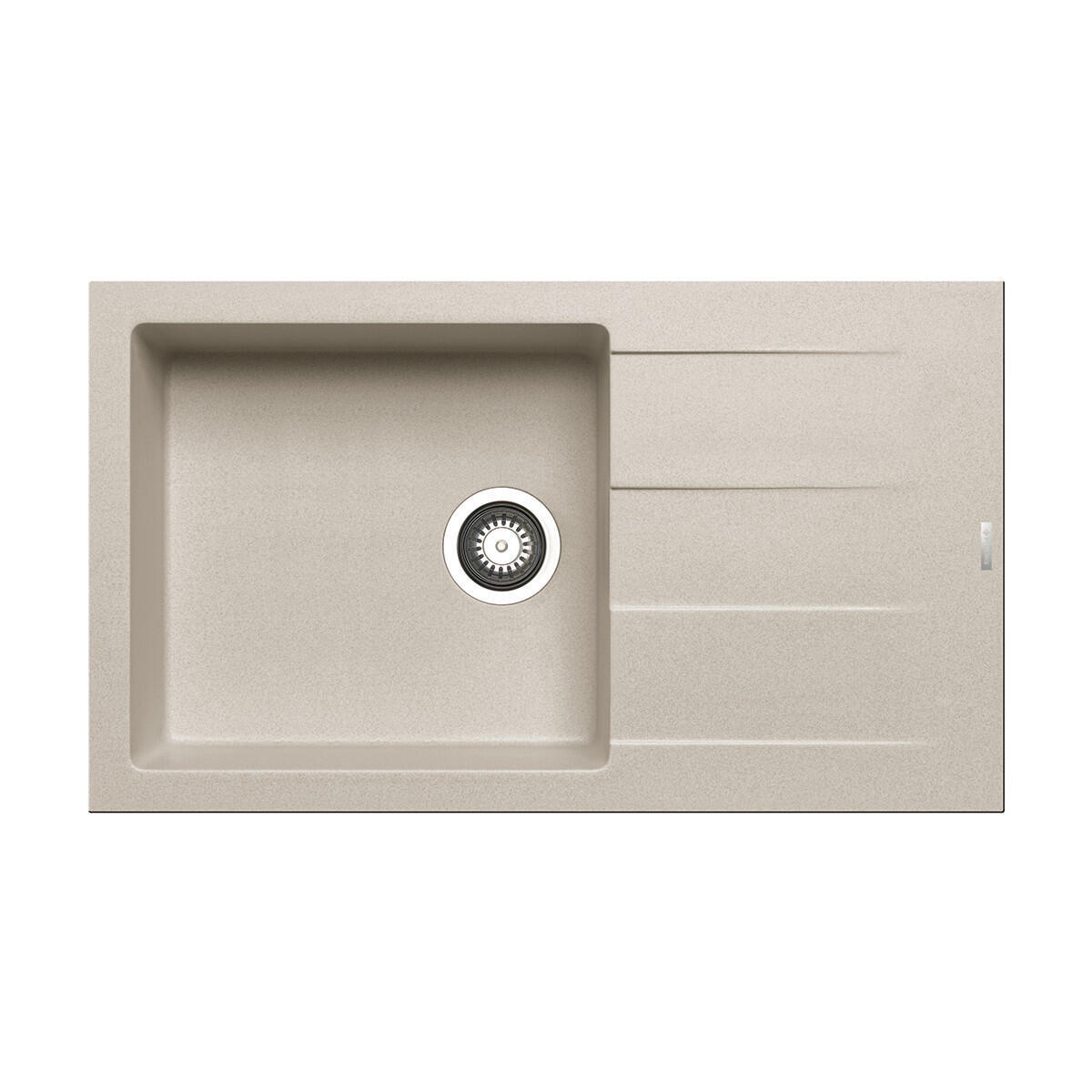 Lavello da incasso PYRAMIS Athlos 86 x 50 cm 1 vasca con gocciolatoio