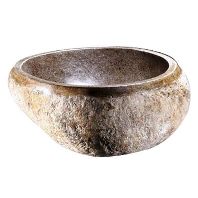 Lavabo Free Standing Da Appoggio Tondo Joya In Pietra H 15 Cm Marrone Leroy Merlin Lavandino Pietra Leroy Merlin