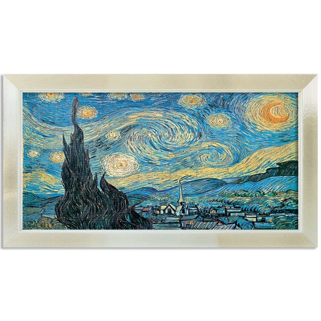 Quadro Notte Stellata di Van Gogh, falso d'autore 80x113 Impressionisti 2 Quadro Notte Stellata di Van Gogh, falso d'autore 80x113 Impressionisti 2