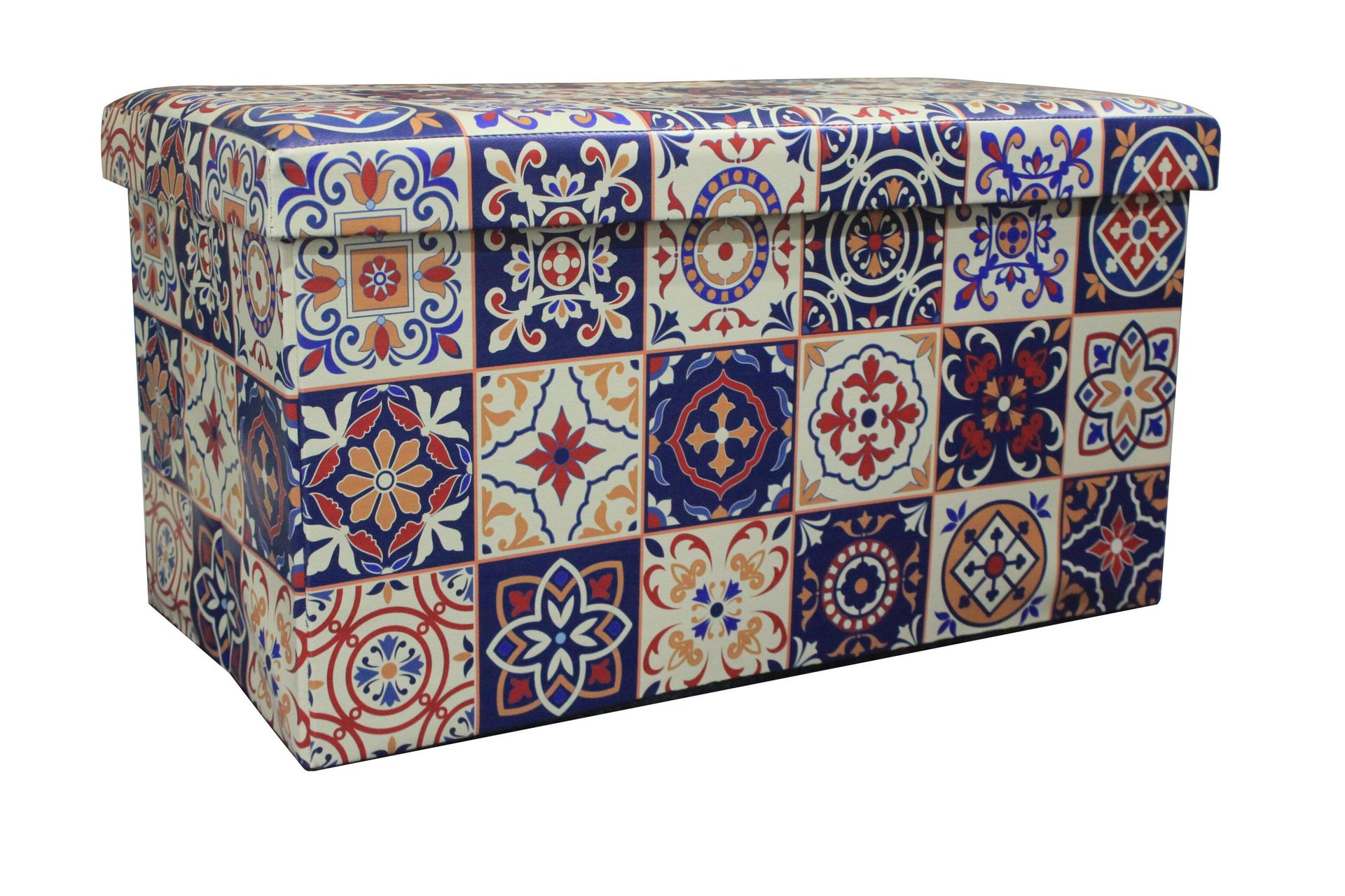 Baule Azulejos L 76 x H 6 x P 40 cm Multicolore