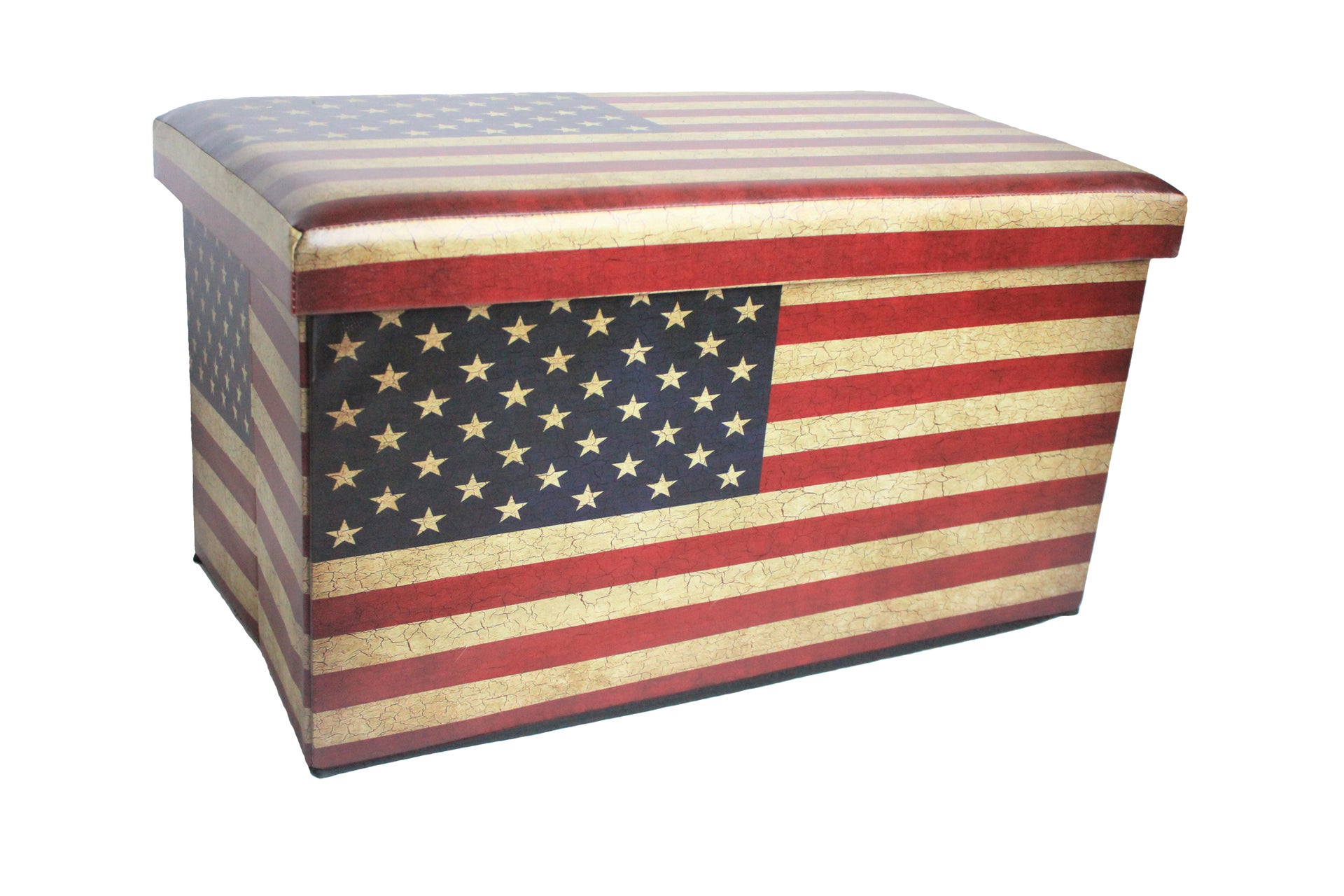 Baule Us flag L 76 x H 40 x P 40 cm Multicolore