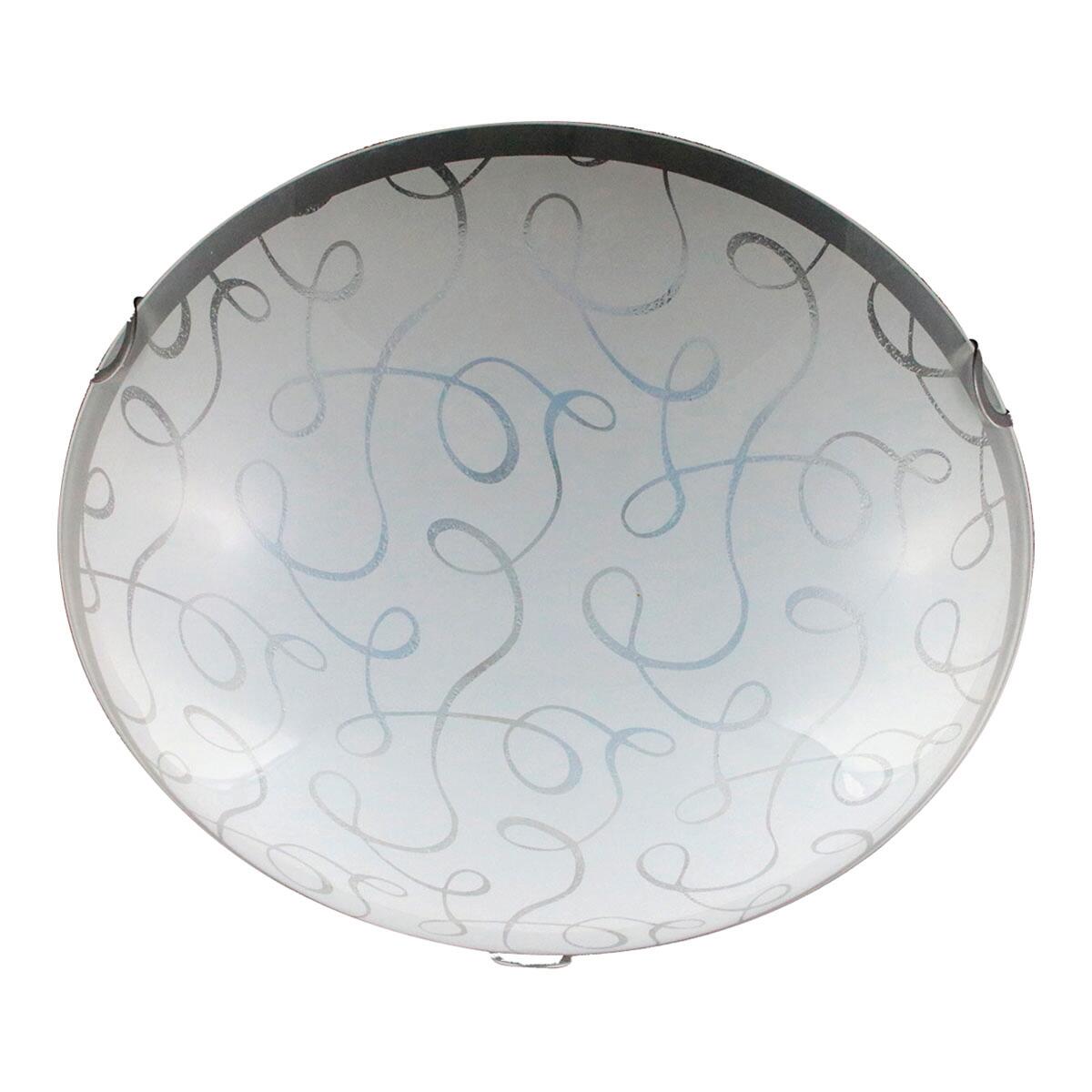 Plafoniera Filigrana LED integrato bianco, in vetro,