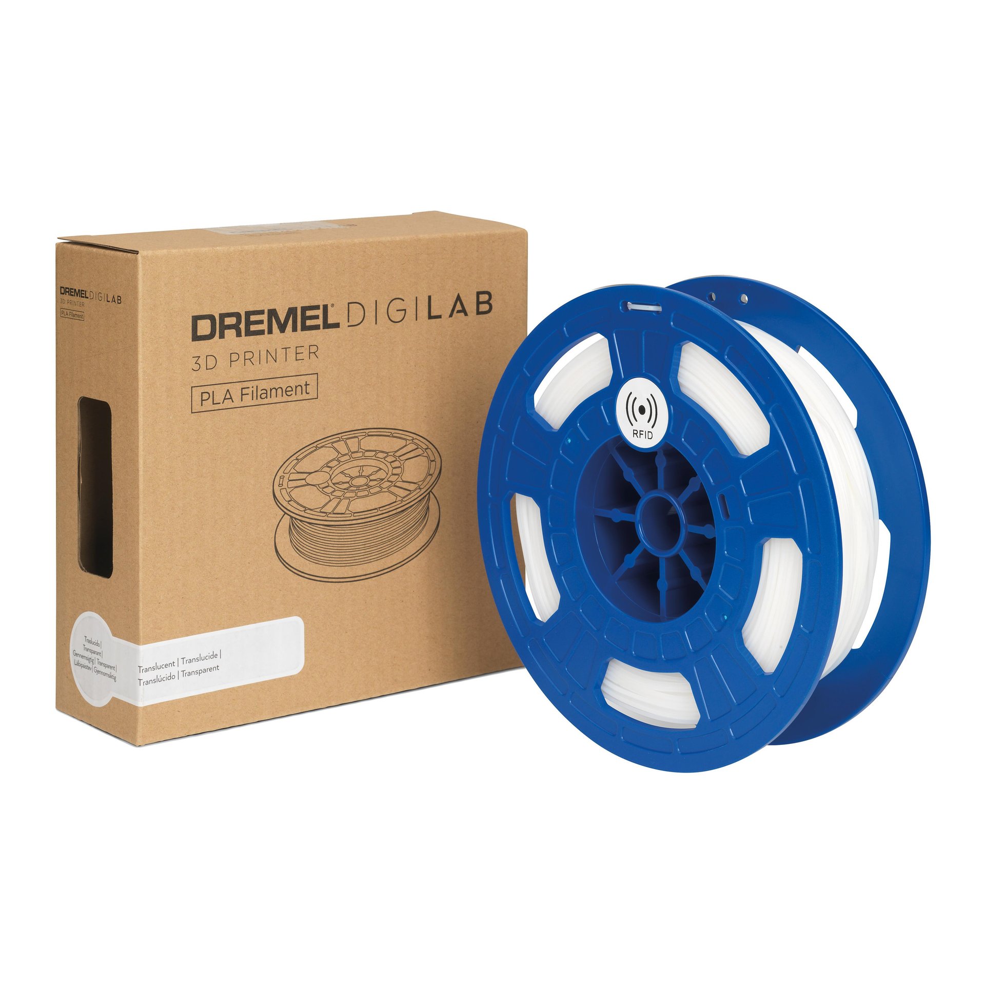 Bobina di filamento per stampante 3D DREMEL Filamento 3D Dremel PLA traslucido