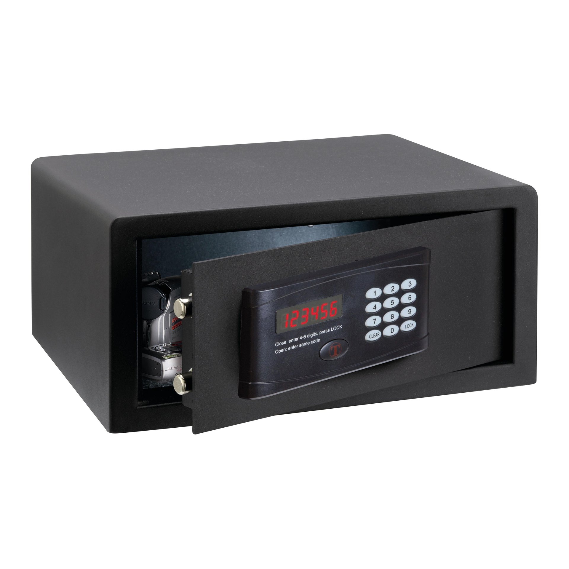 Cassaforte con codice elettronico TECHNOMAX TSM/4H-P da fissare L 41.8 x P 38 x H 20 cm