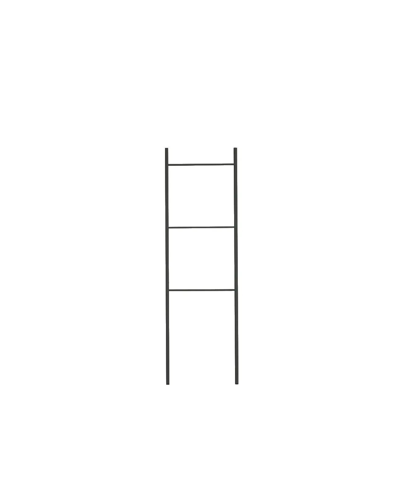 Scala porta asciugamani nero opaco | Leroy Merlin