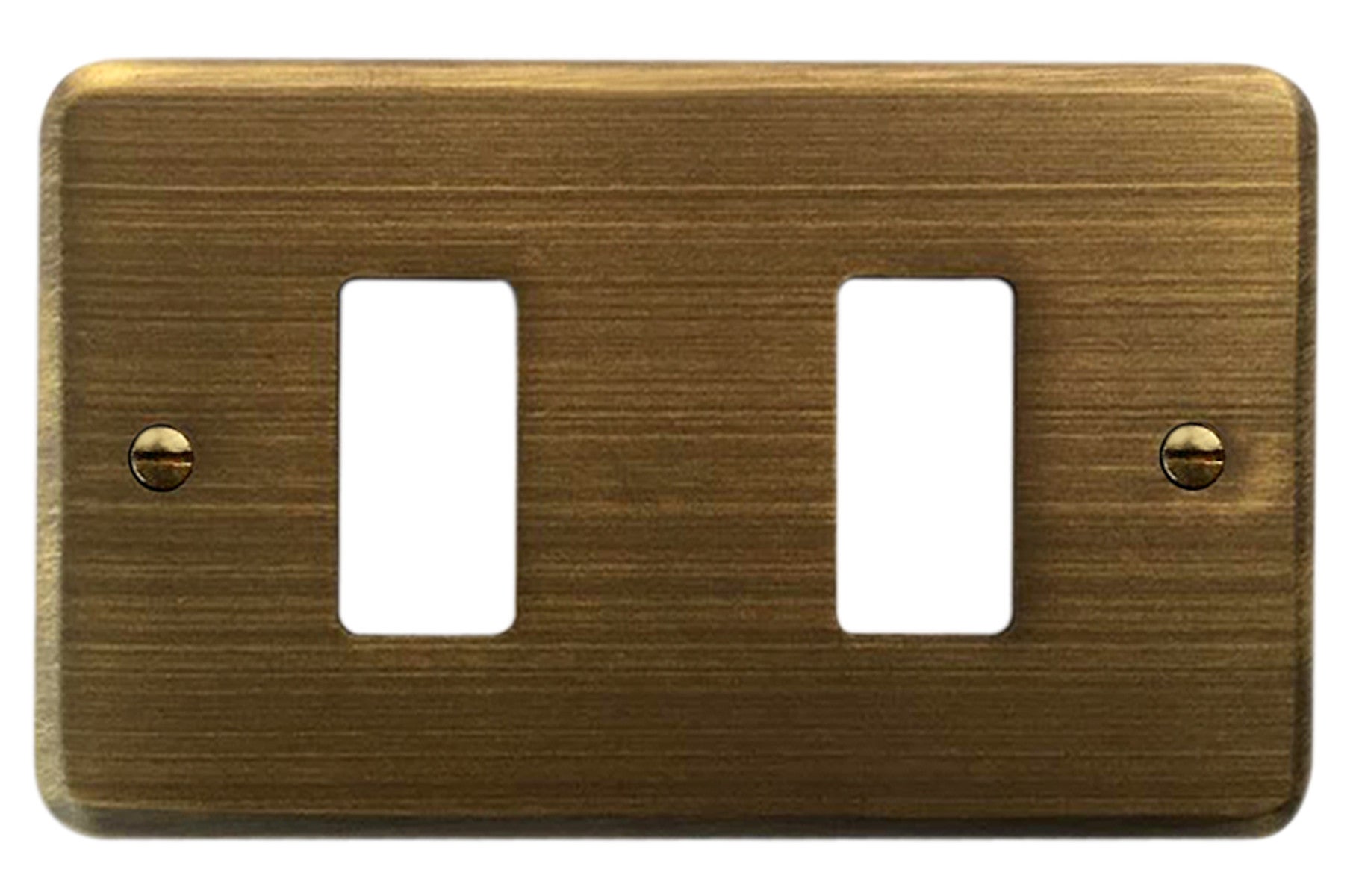 Placca Magic CAL 2 moduli bronzo satinato opaco
