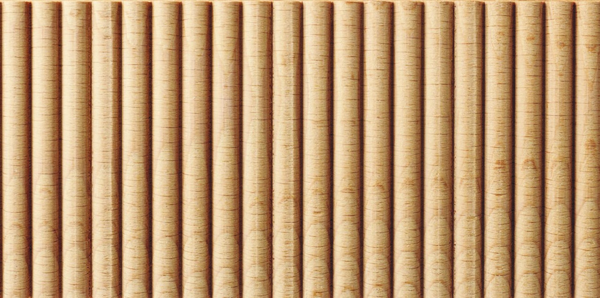 Asta Rettangolare in faggio grezzo 2440 x 49 x 14 mm . Confezione da 2 pezzi