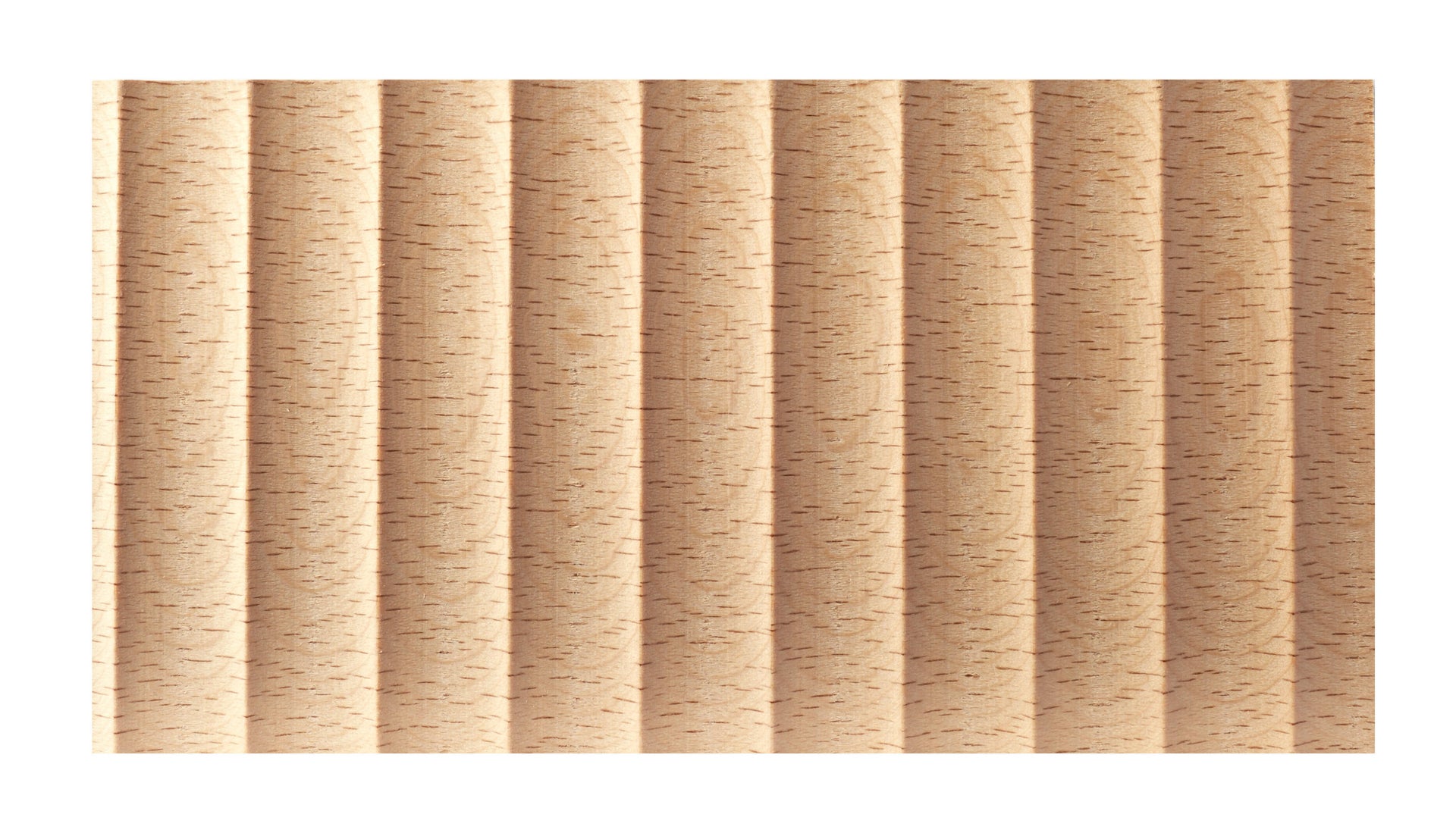 Asta Rettangolare in faggio grezzo 2440 x 100 x 21 mm . Confezione da 3 pezzi