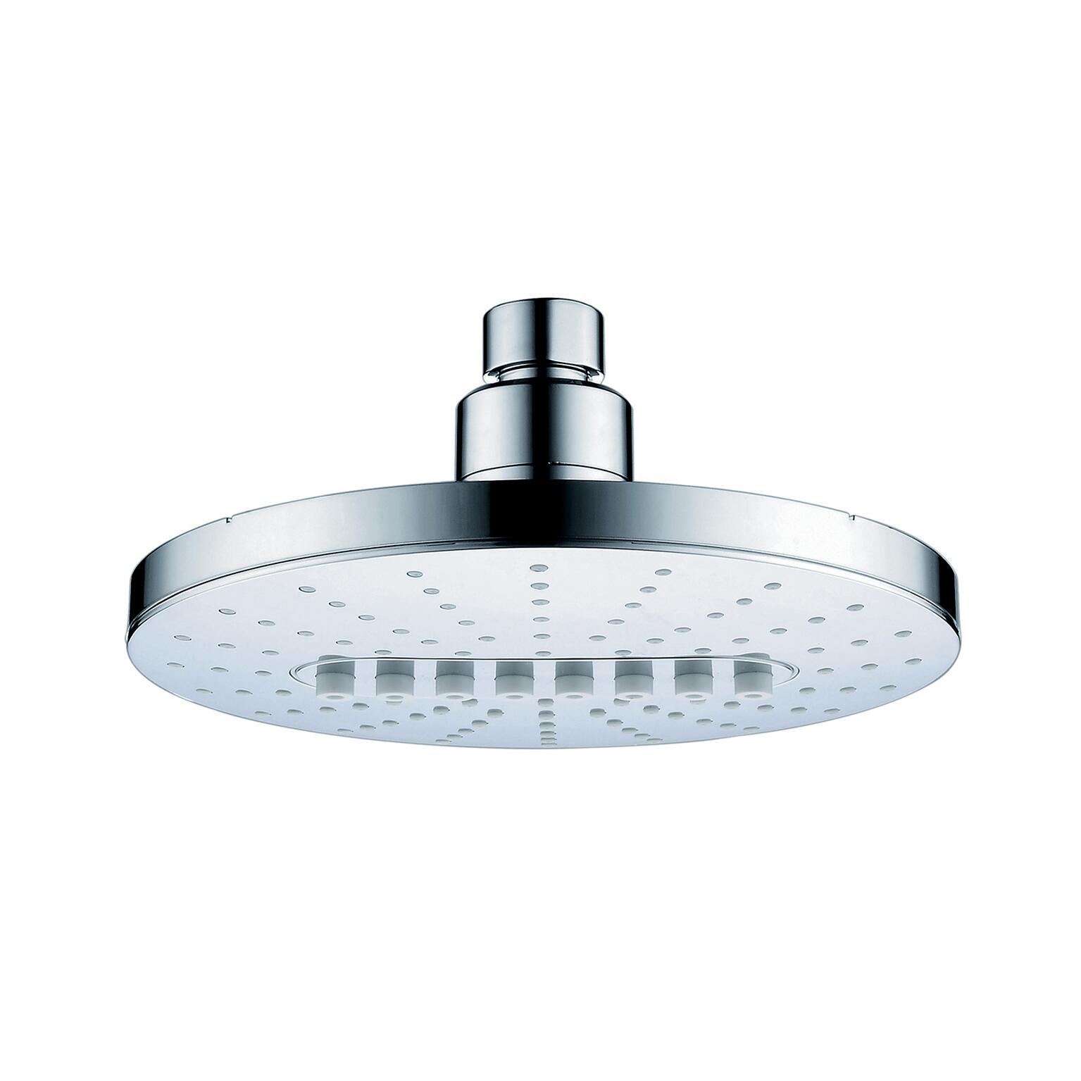 Soffione doccia Agave in abs argento e bianco cromato