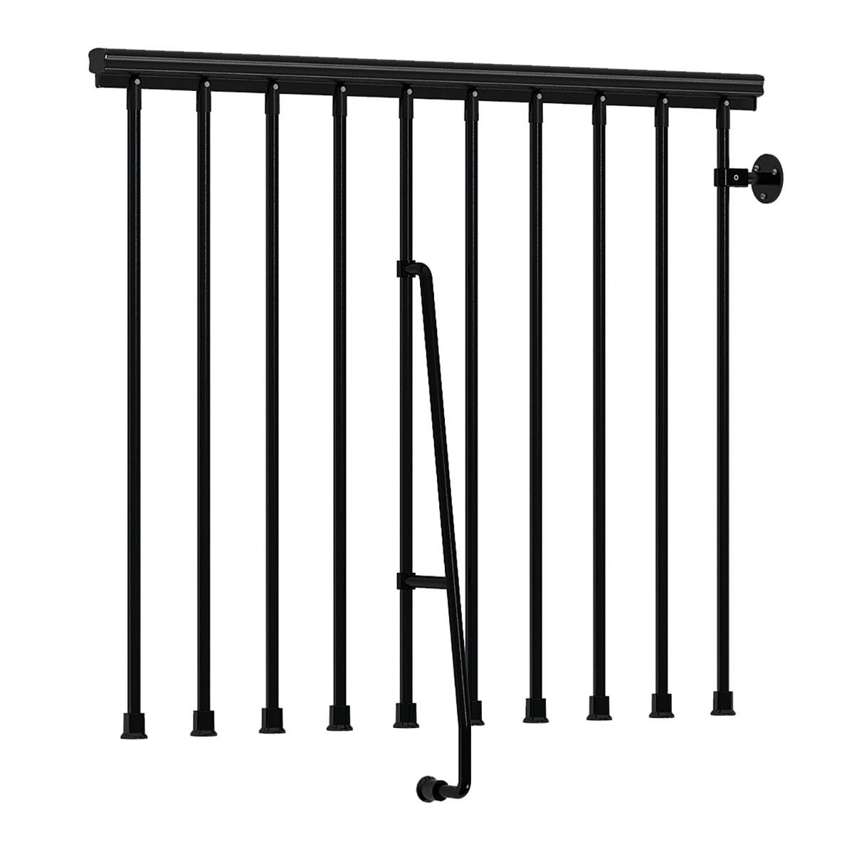 Balaustra FONTANOT Lucia in acciaio L 120 x H 100 cm nero