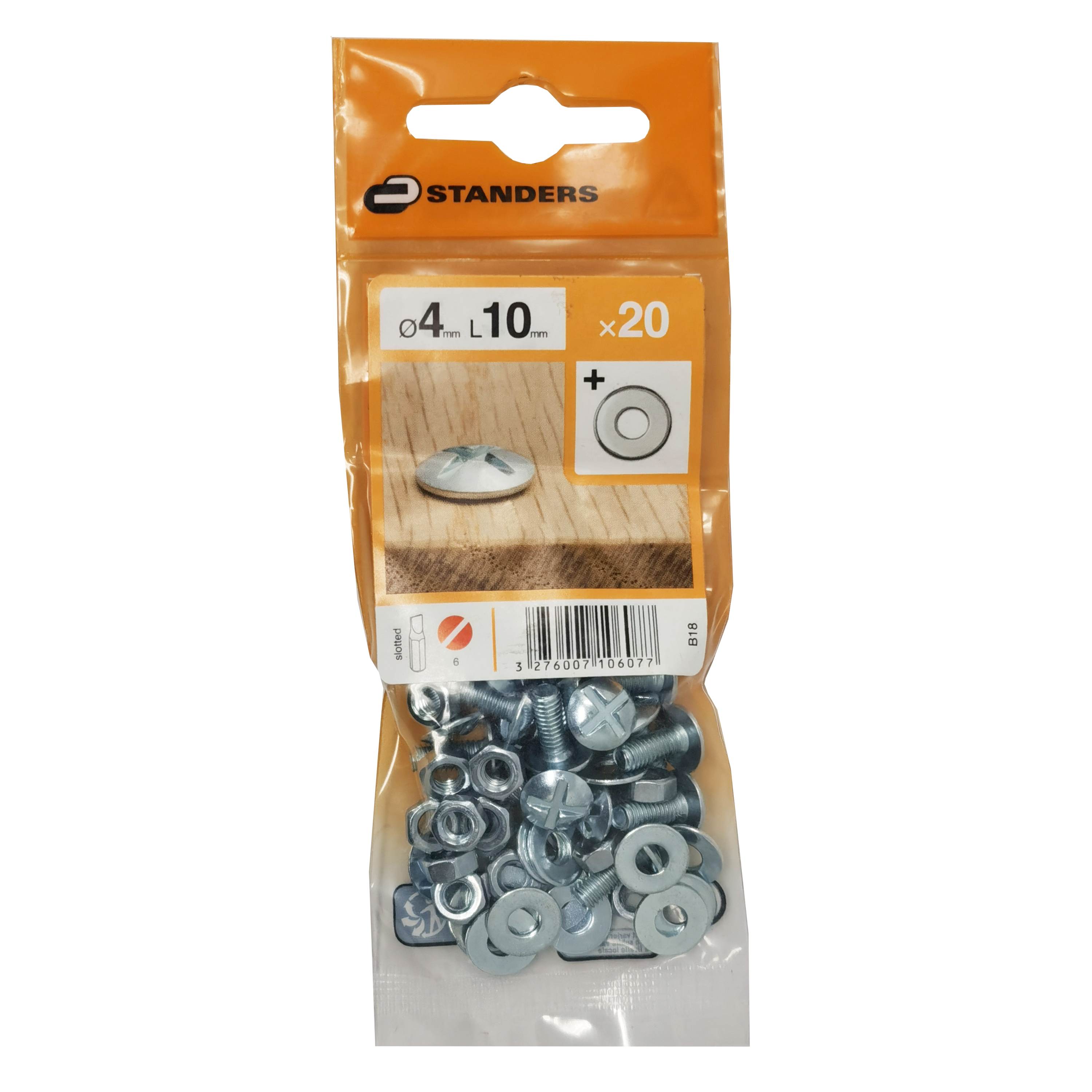 Bulloni E Dadi A Testa Tagliata Per Serre Elite – 20 Pezzi In Alluminio Argentato – Lunghezza 22mm, Larghezza 7mm - Foto 4