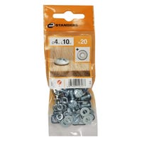 Bulloni E Dadi A Testa Tagliata Per Serre Elite – 20 Pezzi In Alluminio Argentato – Lunghezza 22mm, Larghezza 7mm - Foto 4