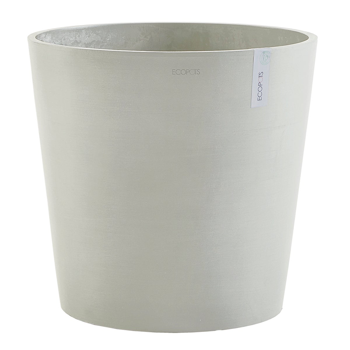 Ecopots Amsterdam Wheels 60 Bianco Grigio | Leroy Merlin