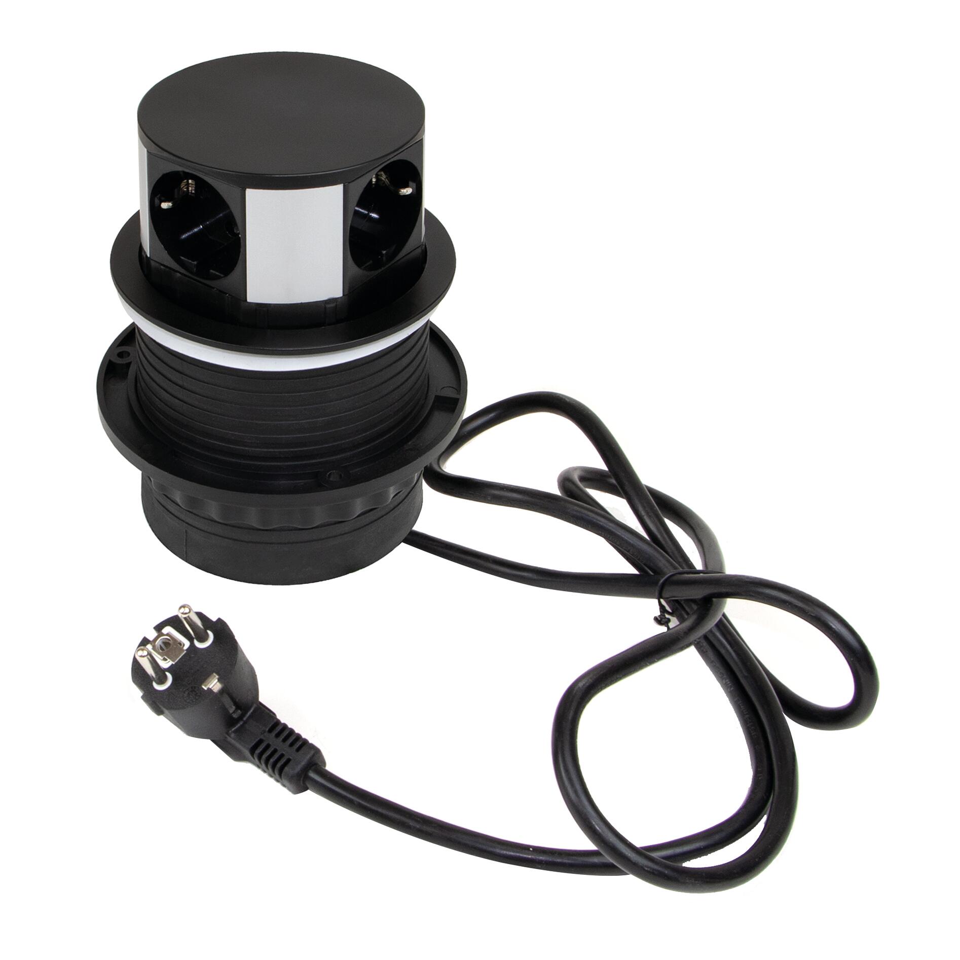 Presa Completa Da Incasso Con 2 Schuko E Coperchio IP55 Fanton 421021 - Foto 3