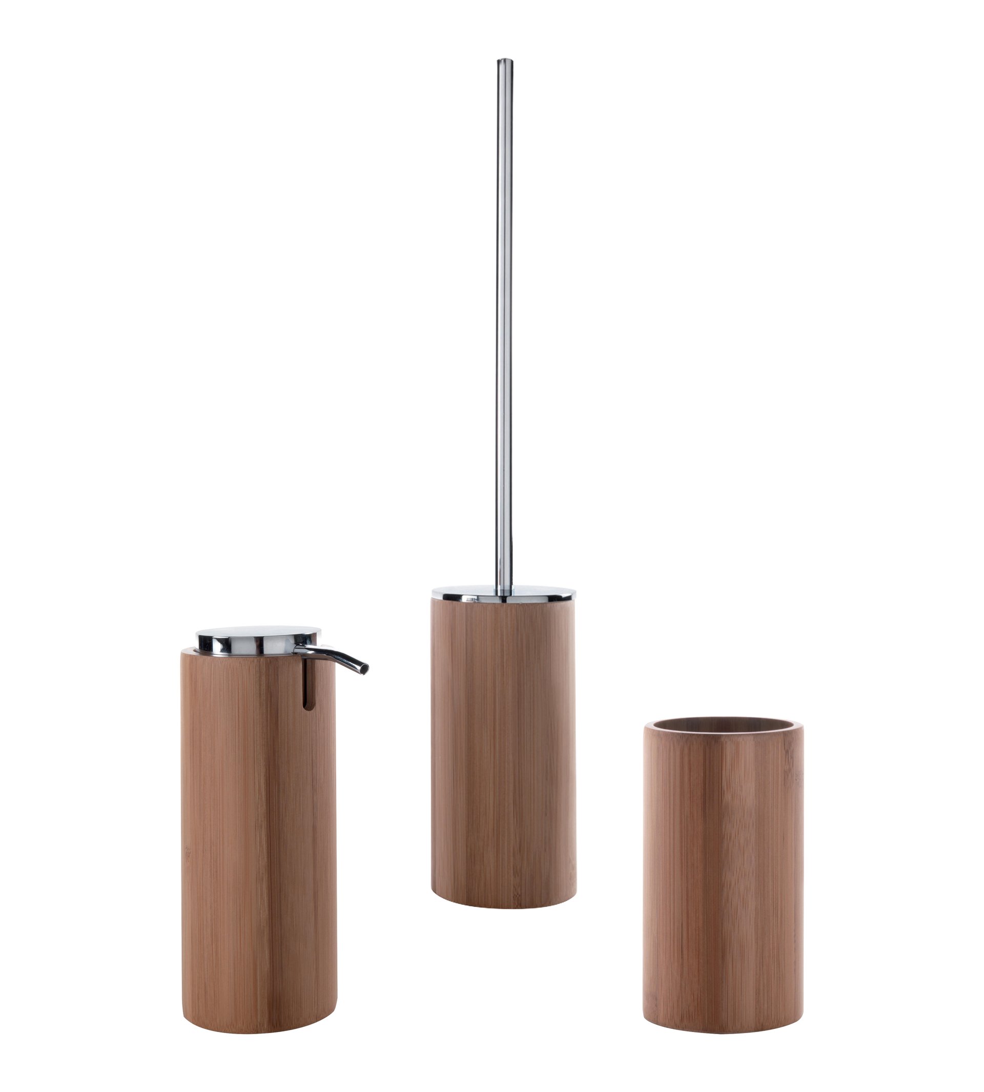 Set di accessori per bagno legno in bambù