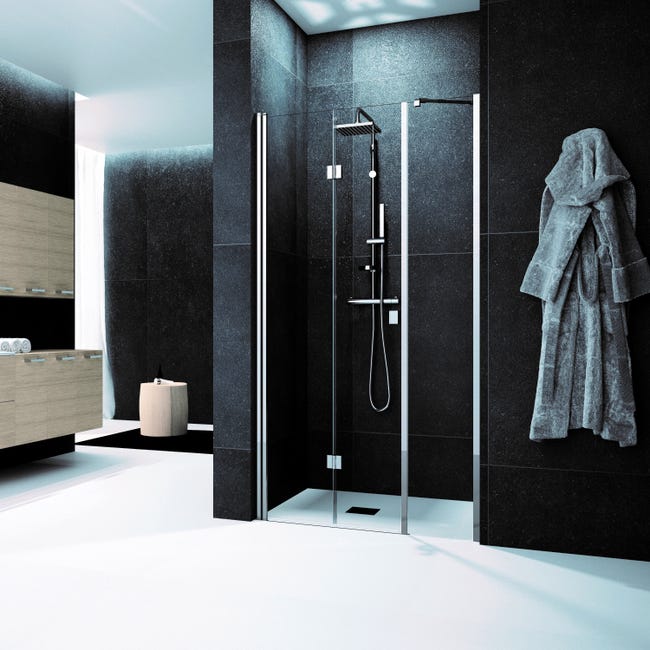 Porta Doccia H 200 Cm In Vetro Temprato Spessore 6 Mm Trasparente Satinato Leroy Merlin Porta Doccia Europa Leroy Merlin