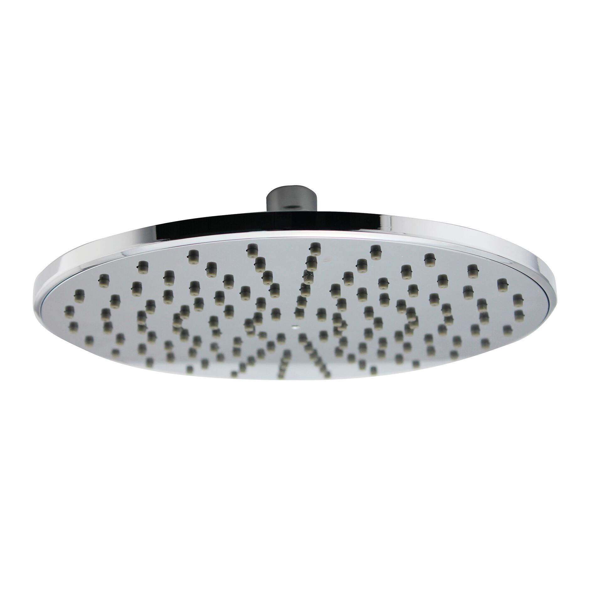 Soffione doccia Windjet tondo in abs argento cromato