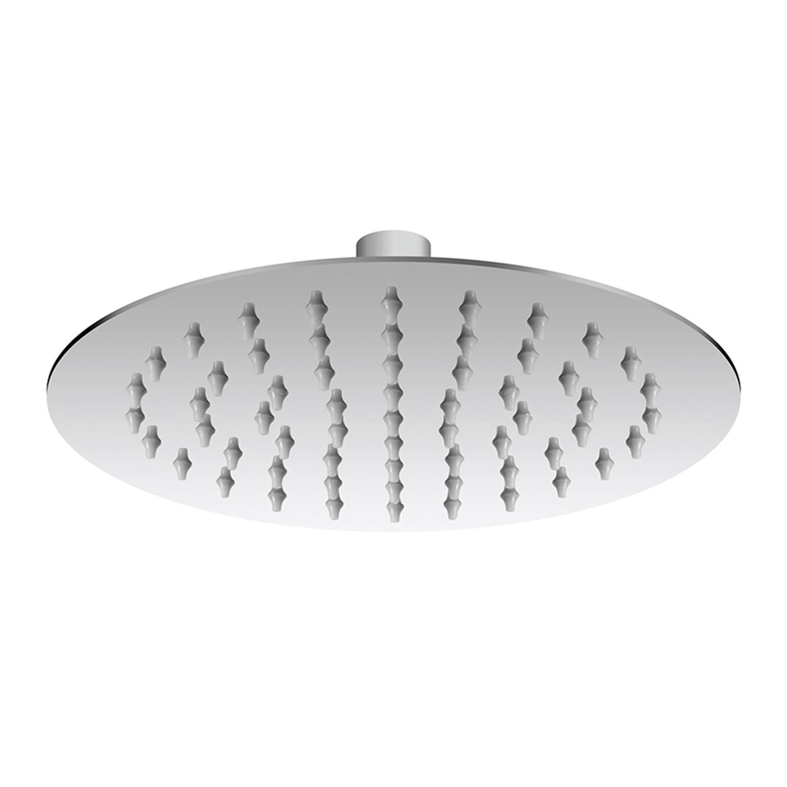 Soffione doccia Freesby tondo ultraslim in inox argento cromato