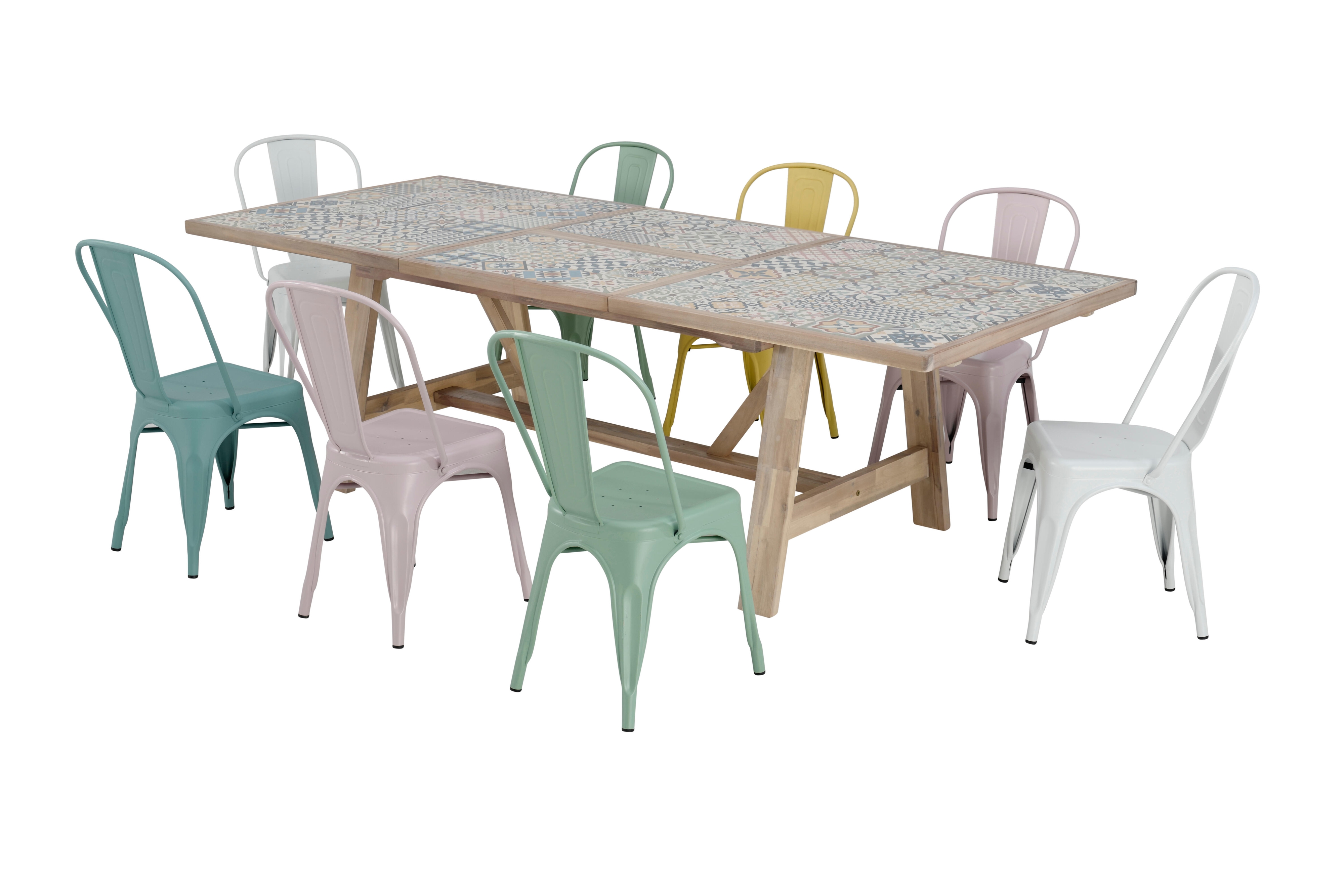 Tavolo da giardino allungabile rettangolare Soho con piano in ceramica L 178/250 x P 105.5 cm - 5