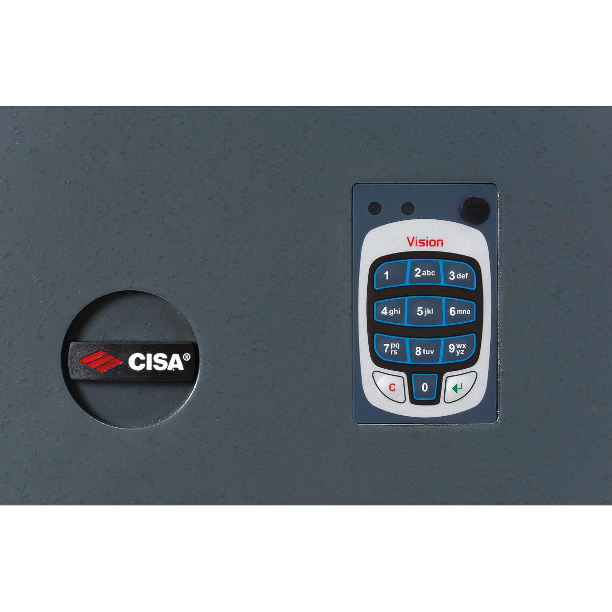 Cassaforte con codice elettronico CISA DGT Vision a incasso L 49 x P 30 x H 62 cm - 5
