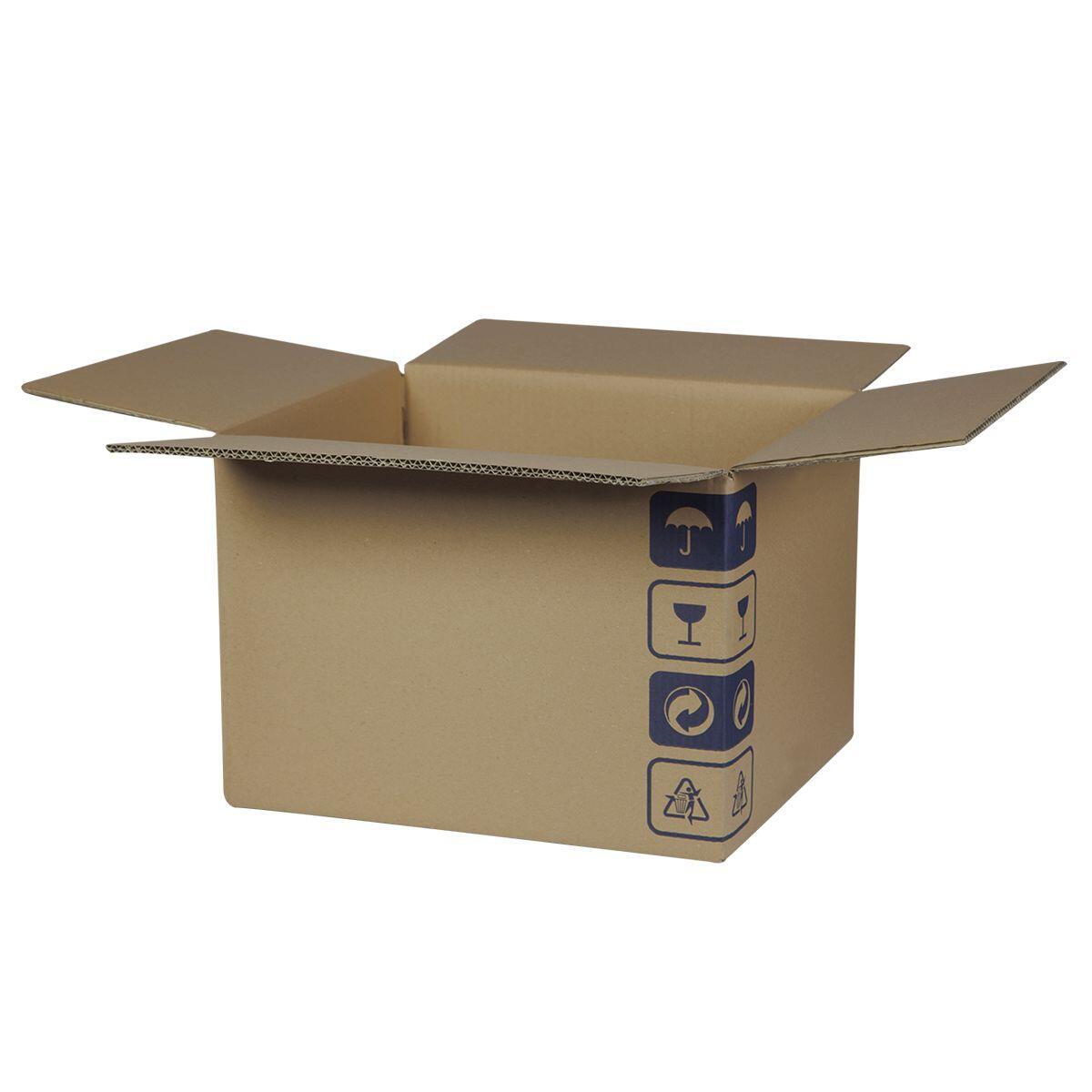 50 Scatole Di Cartone Ondulate Bianche Per Spedizioni