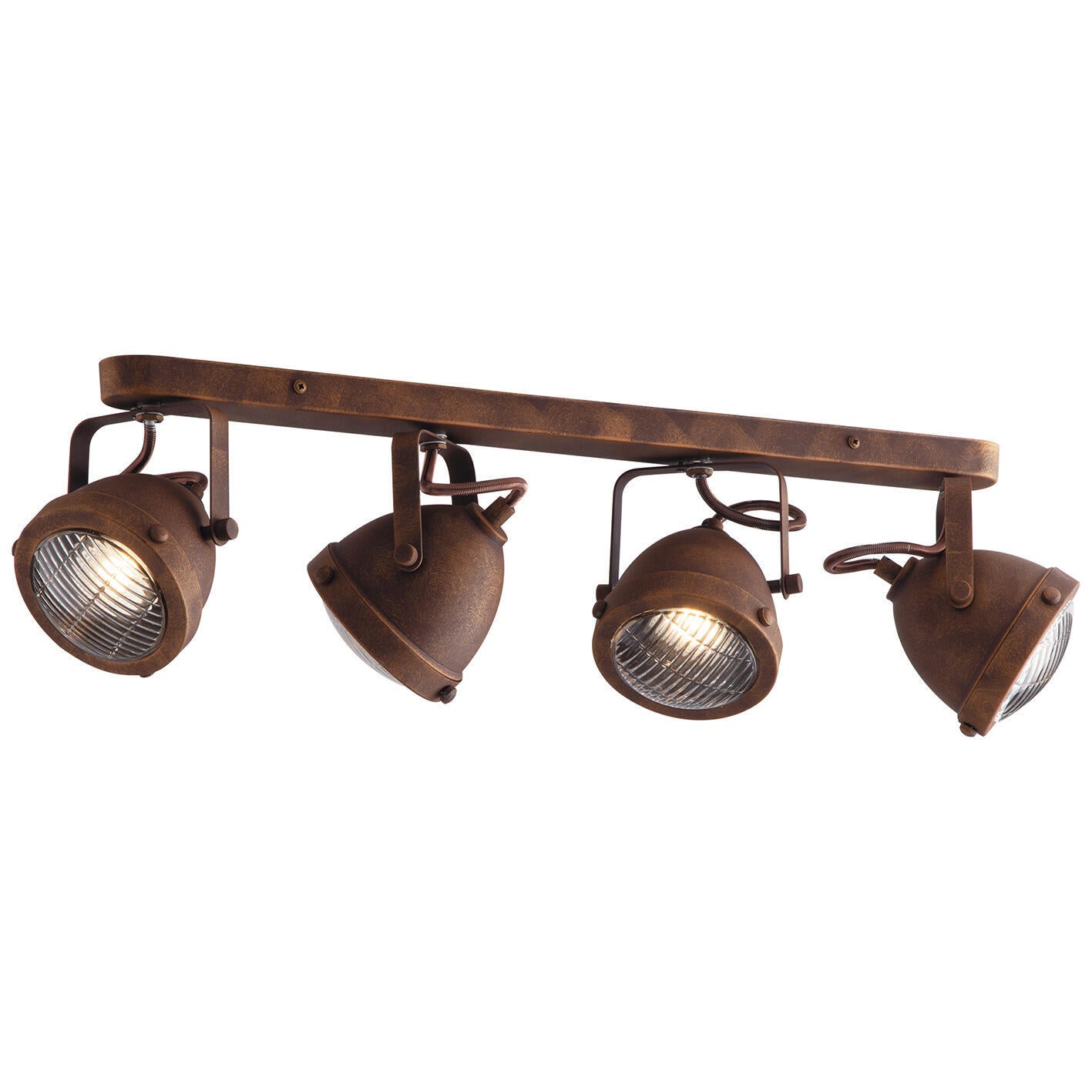 Applique Habana ruggine, in metallo, 4 luci LUCE AMBIENTE DESIGN