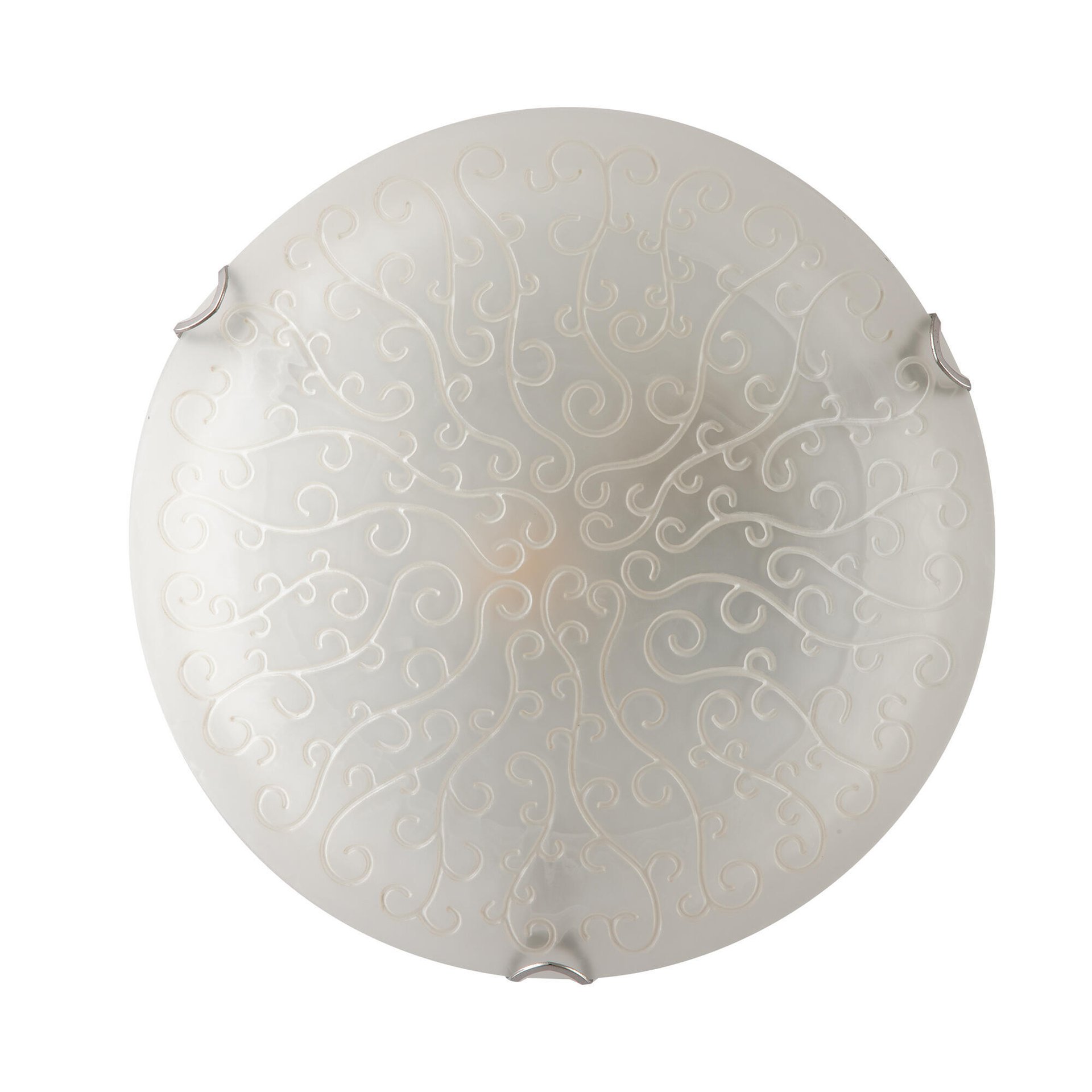 Plafoniera Ricamo bianco, in vetro, LUCE AMBIENTE DESIGN