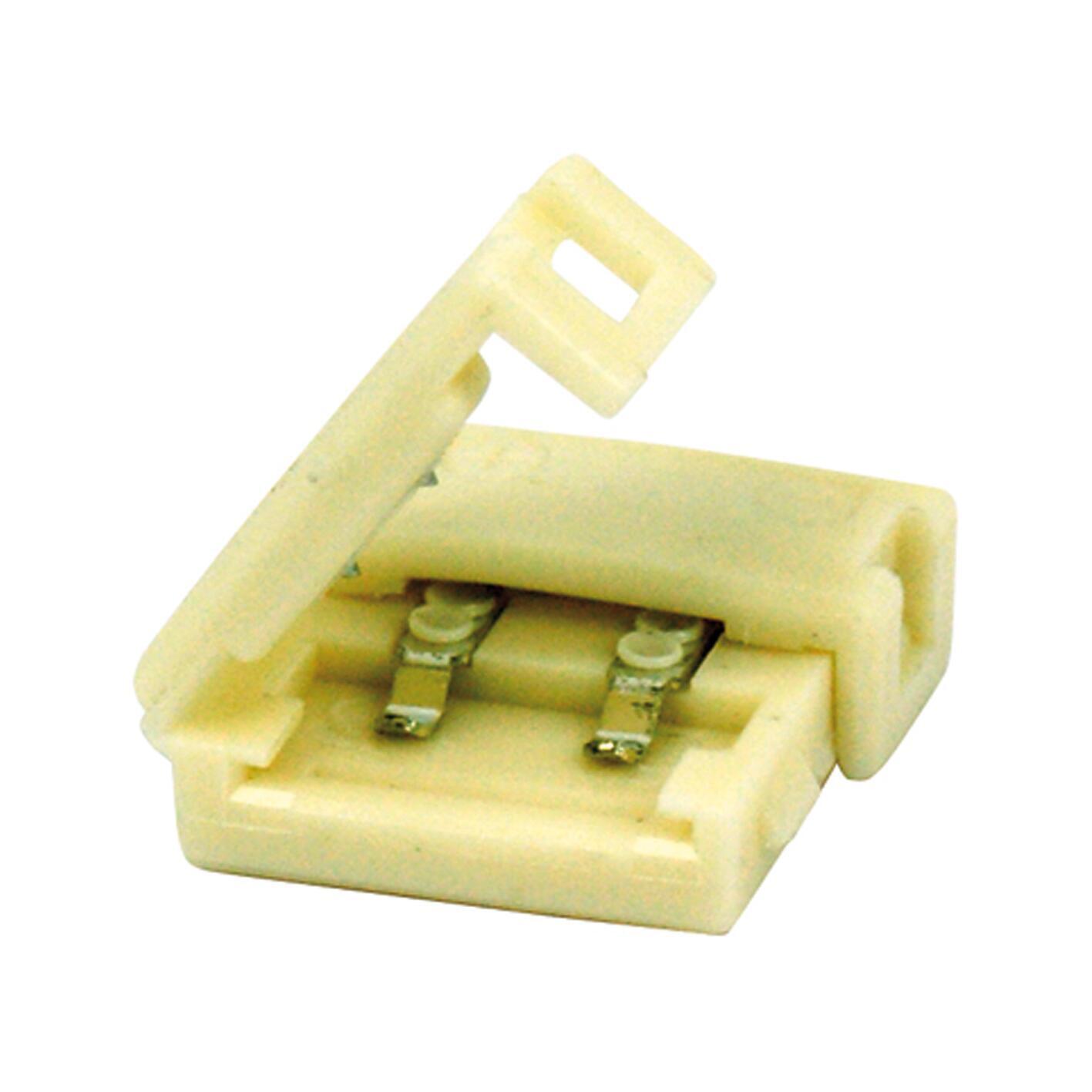Connettore per 2 strisce led, giallo / dorato,