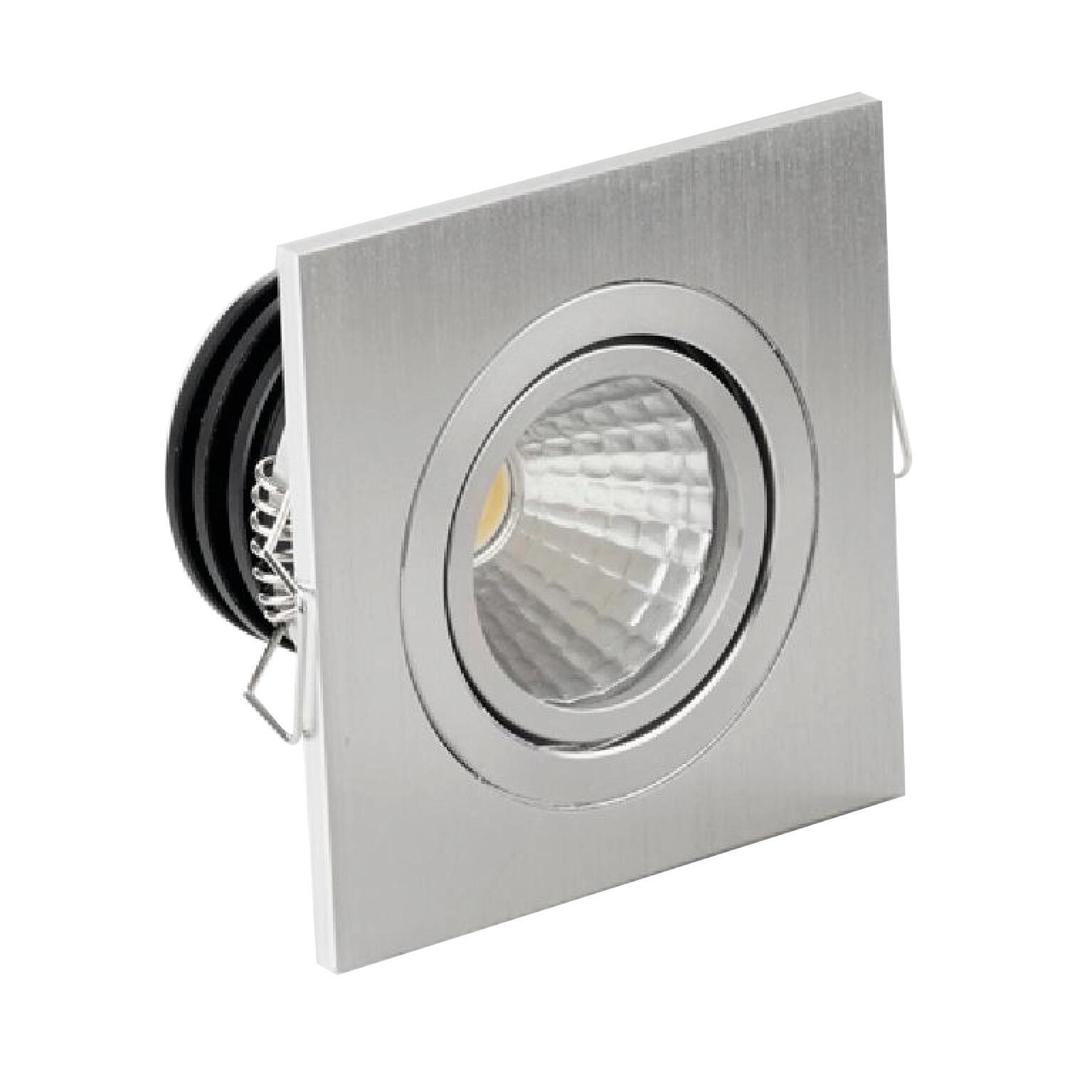 Faretto in Gesso ad Incasso Quadrato Per Lampadine LED o Alogene