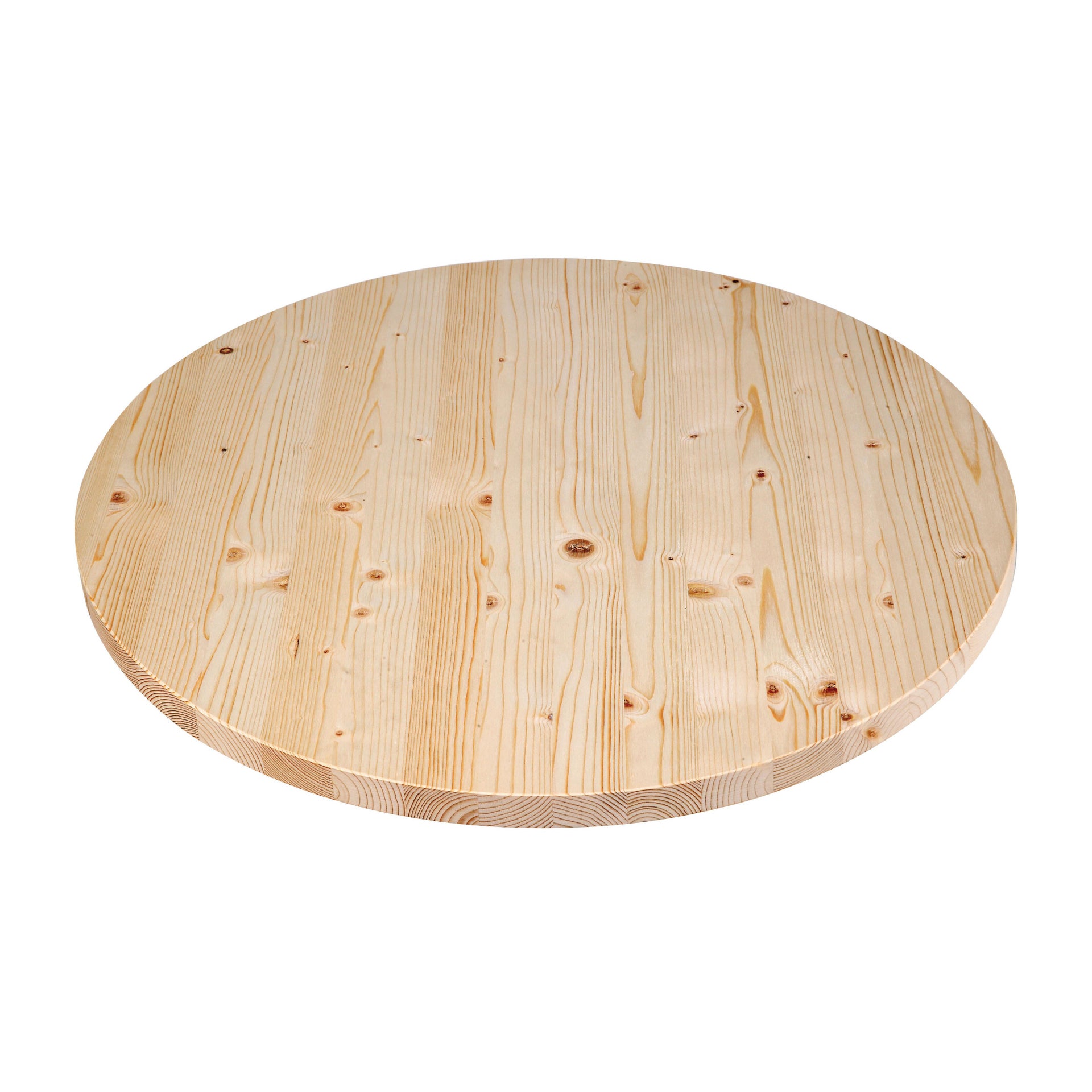 Tavola tondo in abete grezzo 28 mm Ø 800 mm