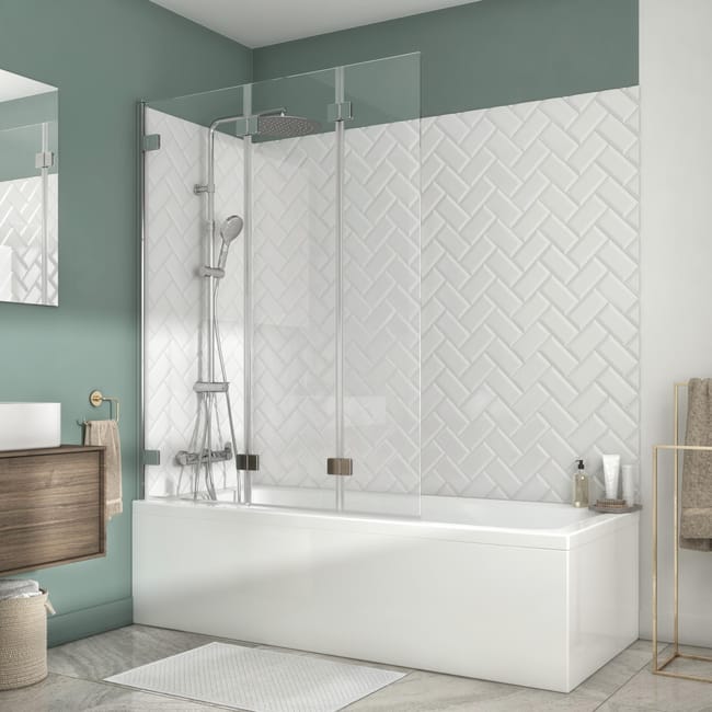 Parete Doccia Con 3 O Piu Ante Charm H 150 Cm Vetro Di Sicurezza 6 Mm Trasparente Leroy Merlin Ante Per Vasca Da Bagno Leroy Merlin