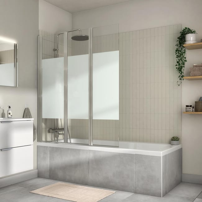 Parete Doccia Con 3 O Piu Ante Essential H 140 Cm Vetro Di Sicurezza 5 Mm Serigrafato Leroy Merlin Ante Per Vasca Da Bagno Leroy Merlin