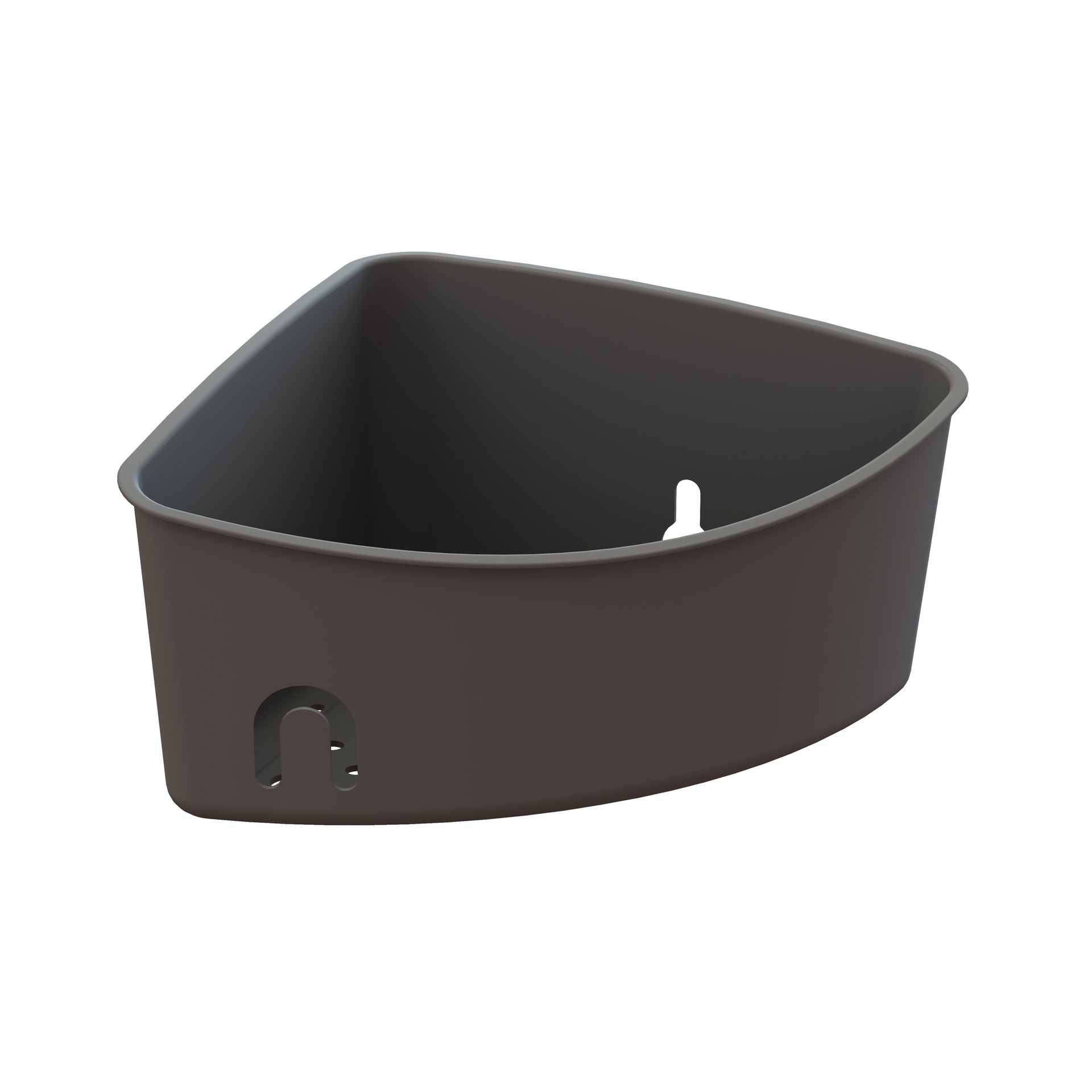 Angolare doccia Easy 1 ripiano grigio