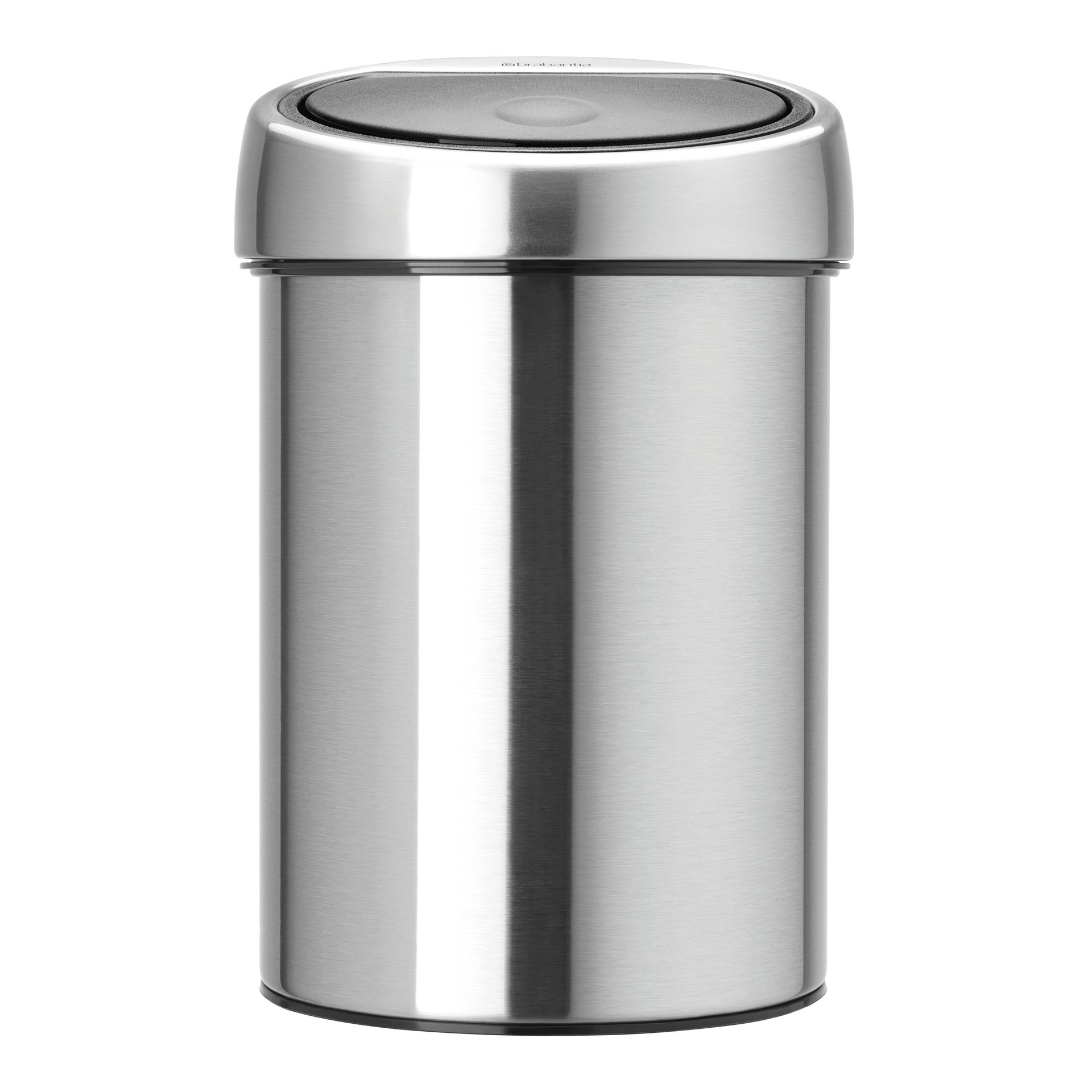 Pattumiera da bagno push touch bin BRABANTIA grigio 3 Lin metallo